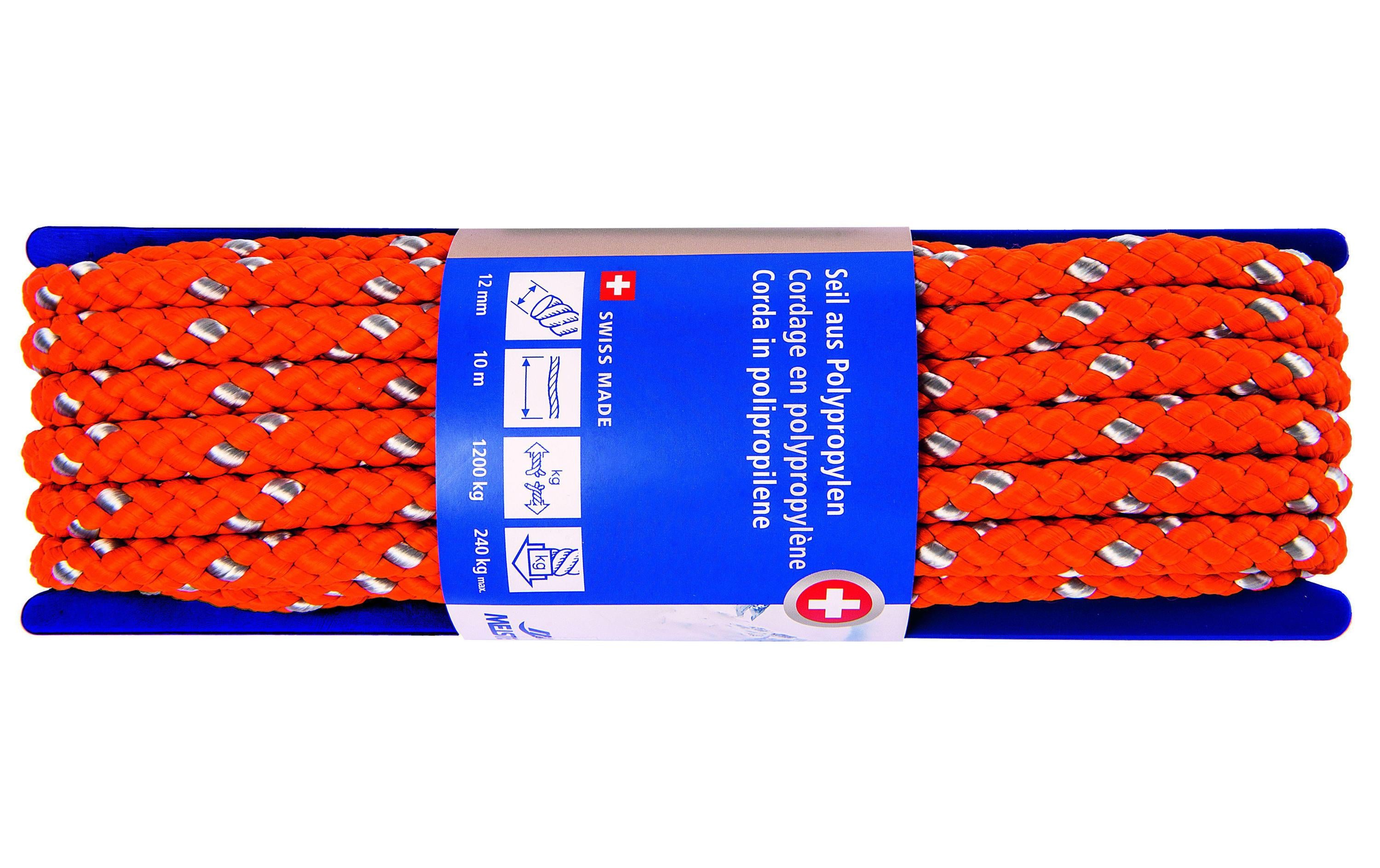 Meister SEIL PP ORANGE-SILBER 12MM 10M