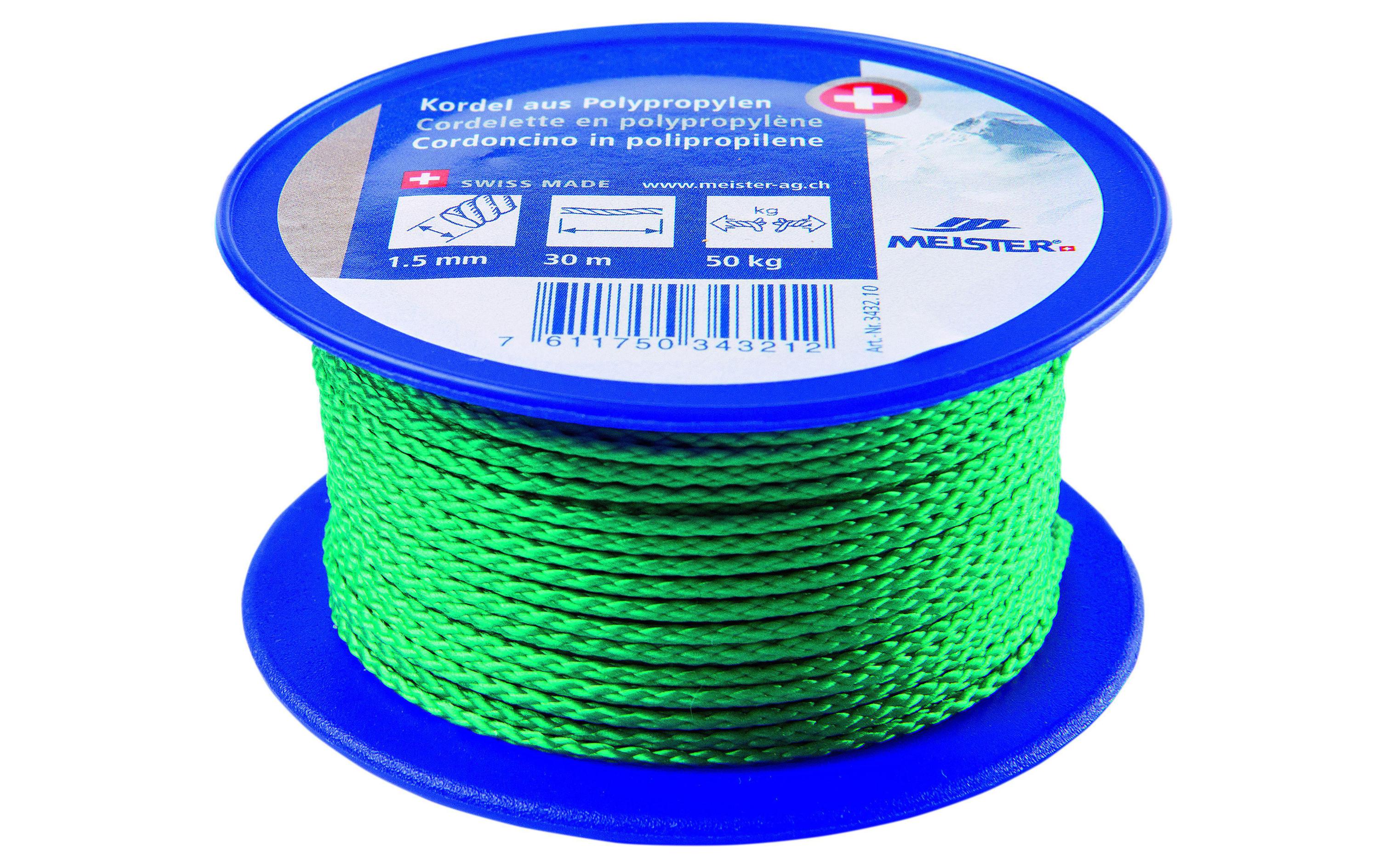 Meister KORDEL PP GRUEN 1.5MM 30M