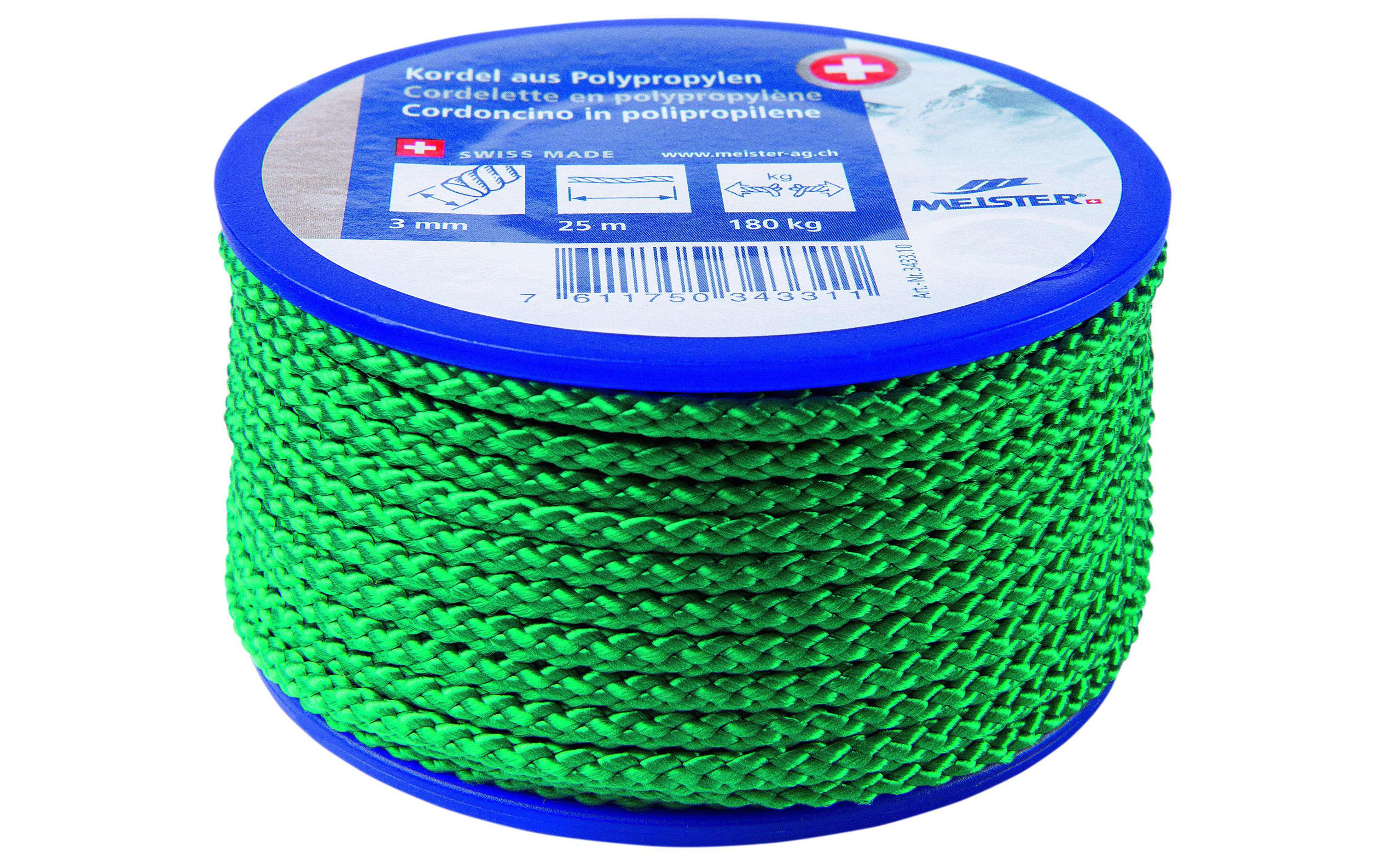Meister KORDEL PP GRUEN 3MM 25M