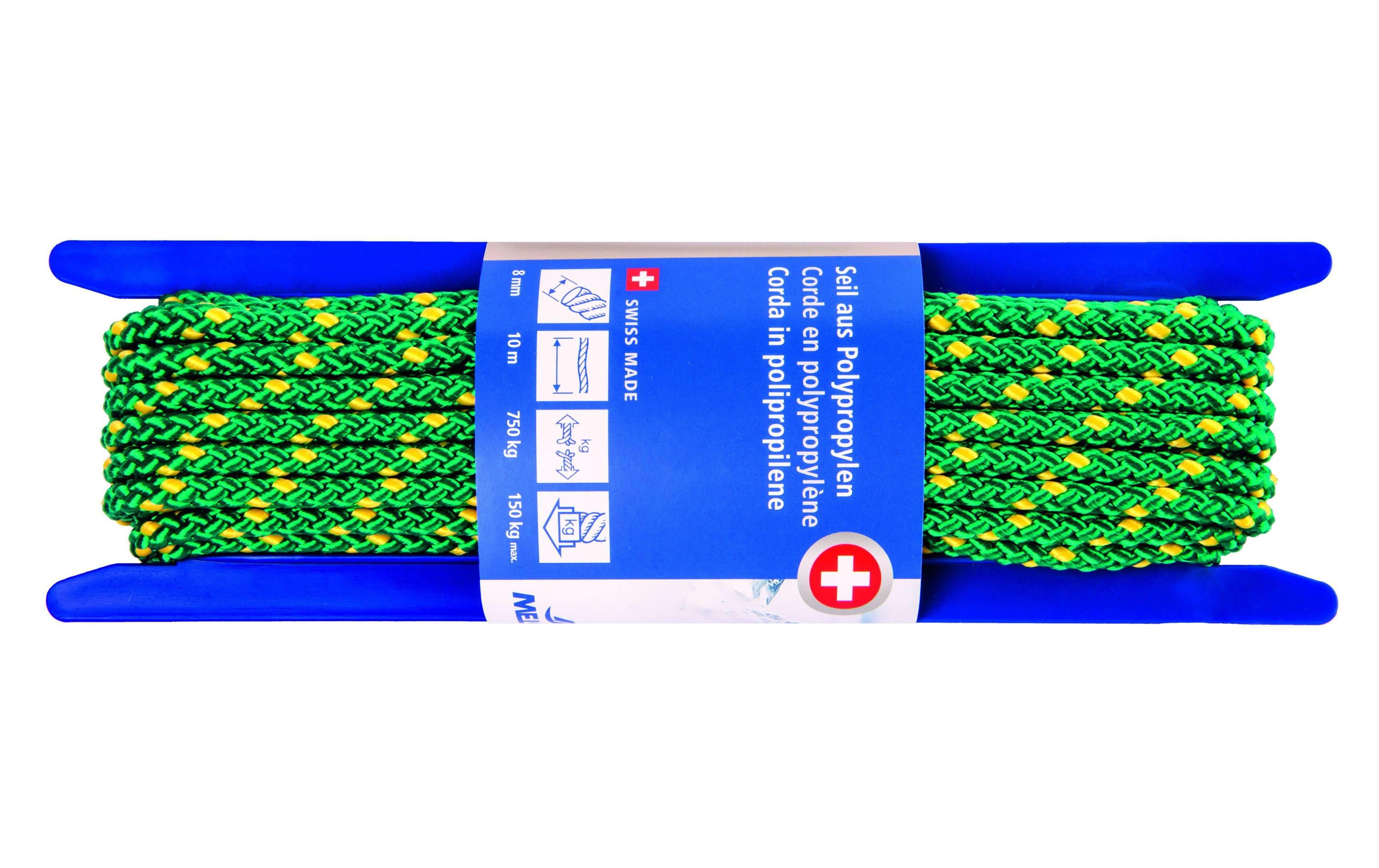 Meister SEIL PP GRUEN-GELB 8MM 10M