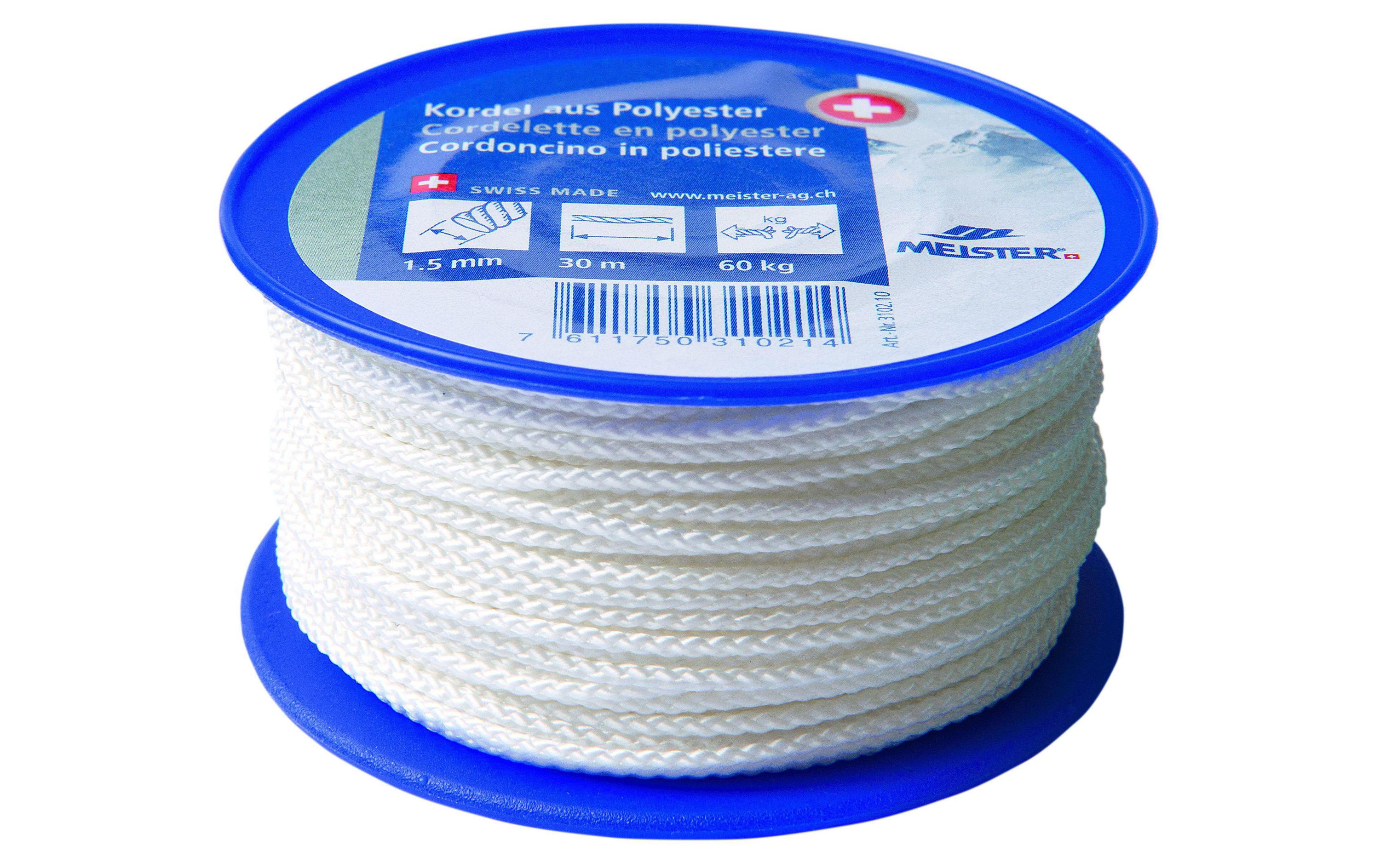 Meister KORDEL PES WEISS 1.5MM 30M