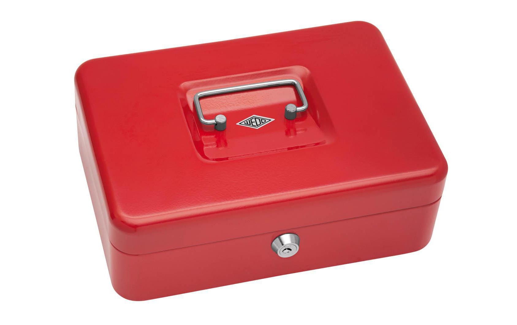 Wedo Geldkassette, 25 x 18 x 9 cm rot