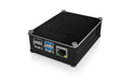 ICY-BOX Alu Gehäuse Raspberry Pi 4 Aluminiumgehäuse, schwarz