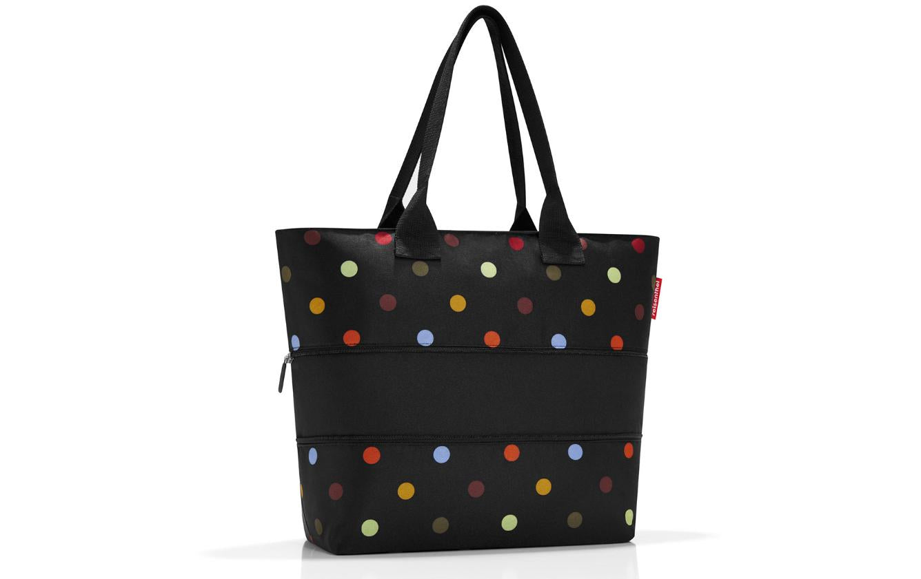 Reisenthel Schultertasche shopper e1 dots, Volumen kann vergrössert werden