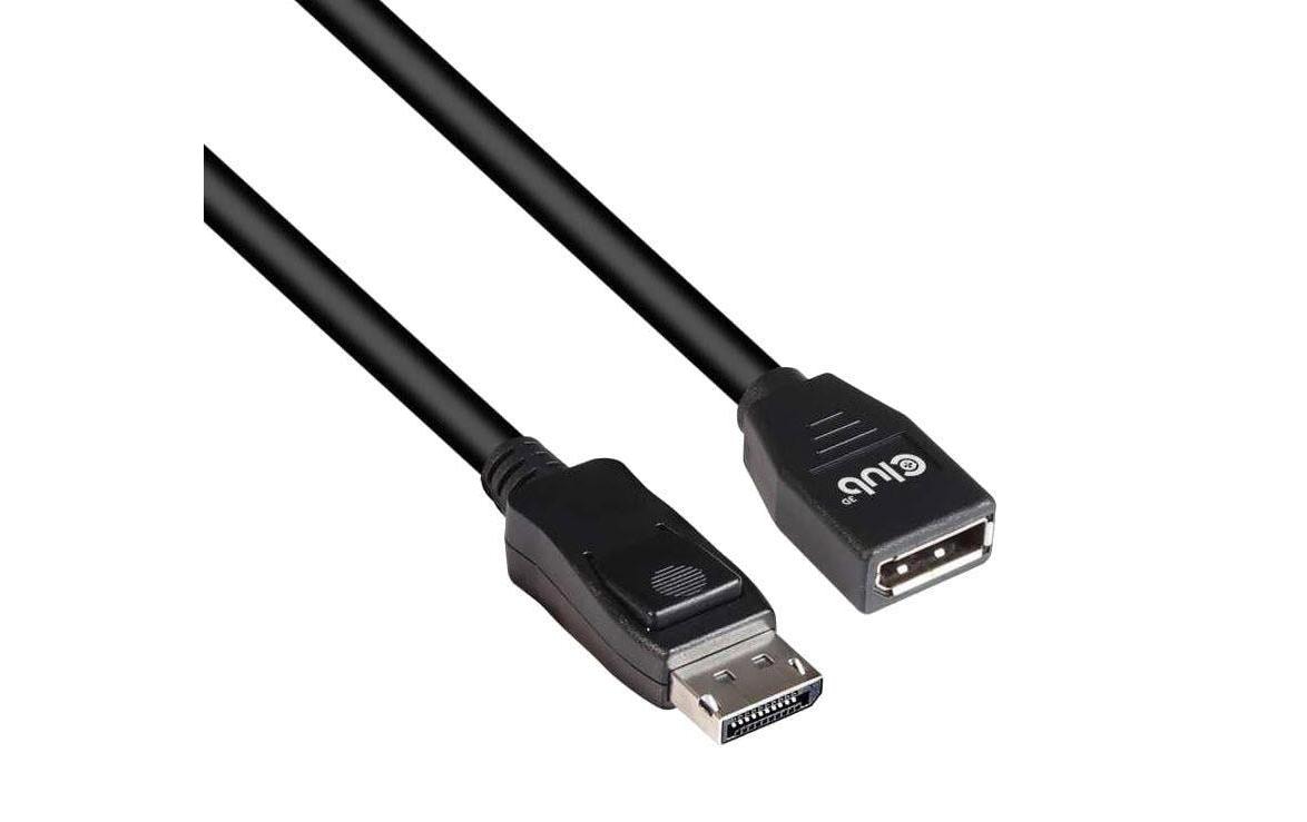 Club 3D, DisplayPort 1.4 HBR3 8K60Hz Verlängerungskabel, 3.0 Meter, bidirektion.