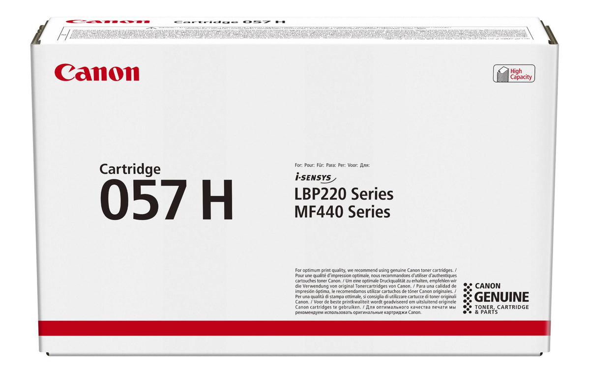Canon Toner 057 H BK, 3010C002 10000 Seiten, zu LBP223/6/8, MF443/5/6/9