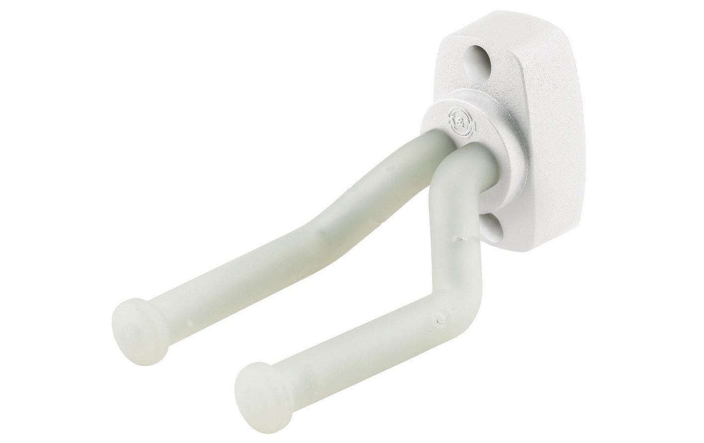 K&M 16280 Gitarren-Wandhalter weiss
