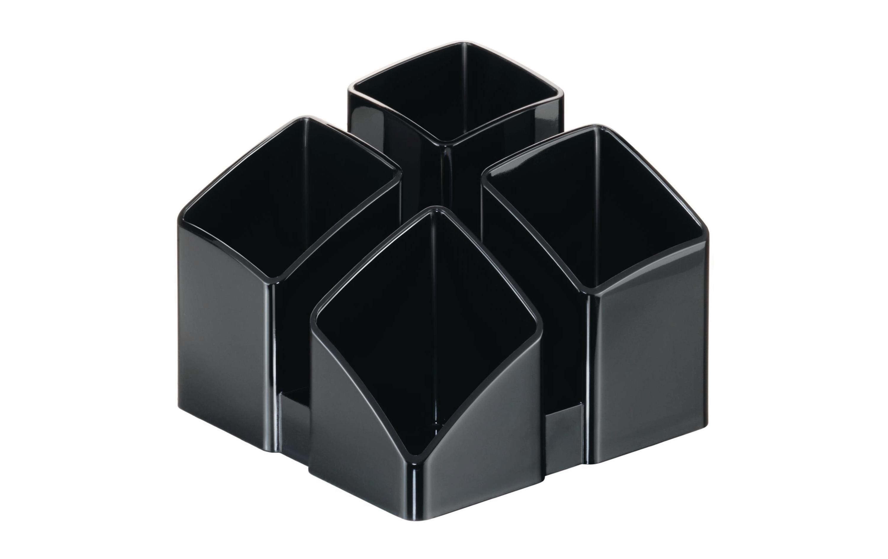 HAN Stifteköcher SCALA 4 Fächer, schwarz