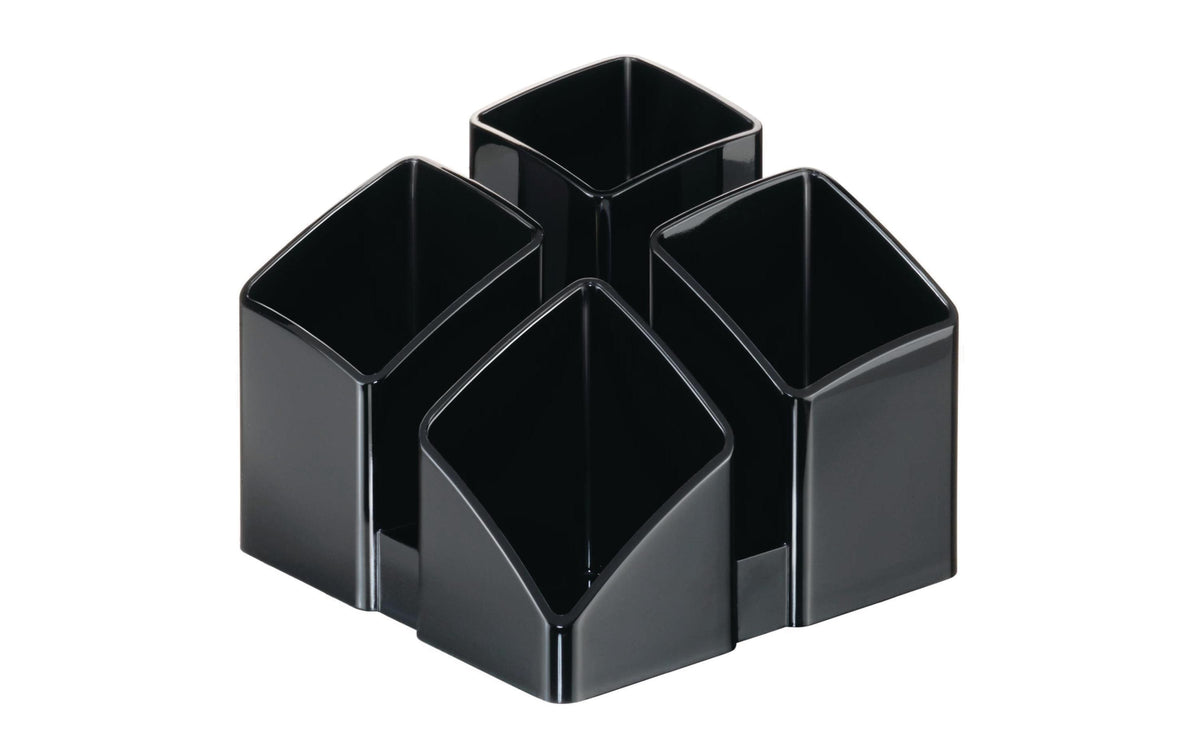 HAN, Stiftehalter SCALA Schwarz 4 Fächer, schwarz