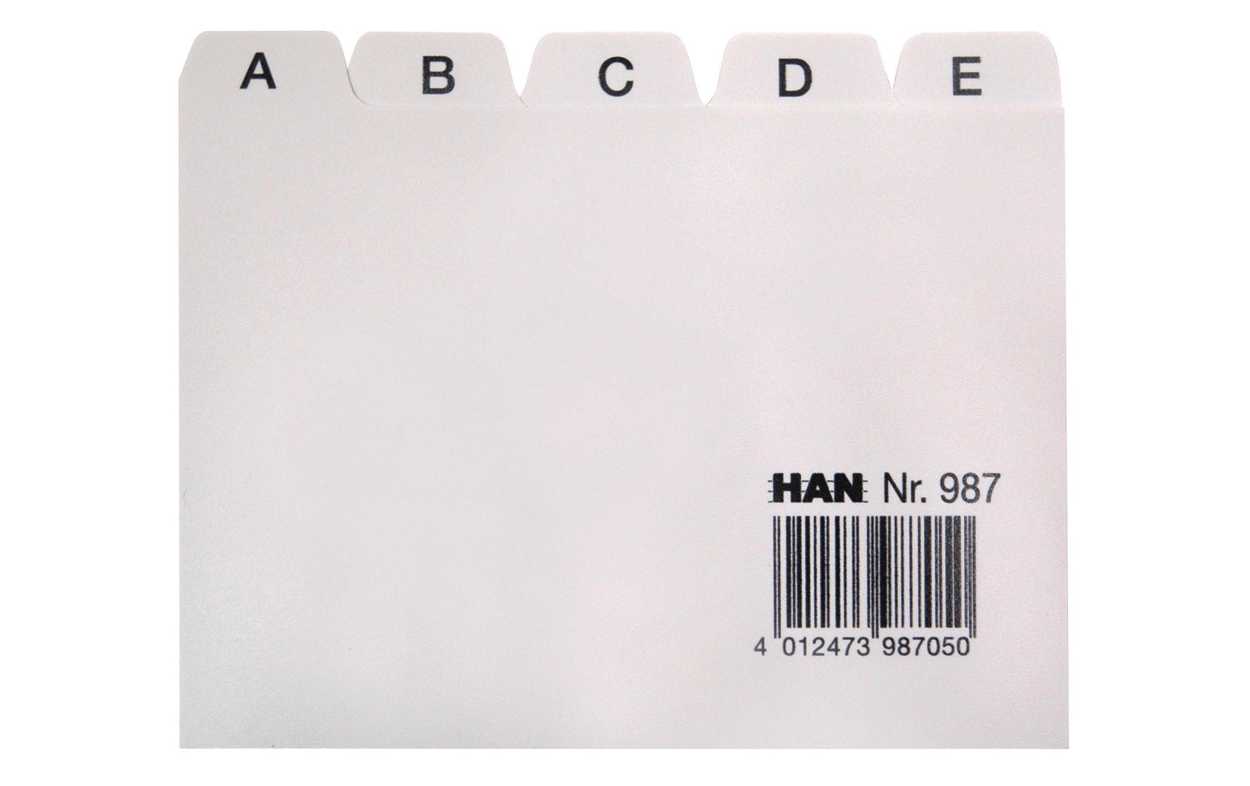 HAN Register A-Z, A7 quer 25-teilig für Karteiboxen