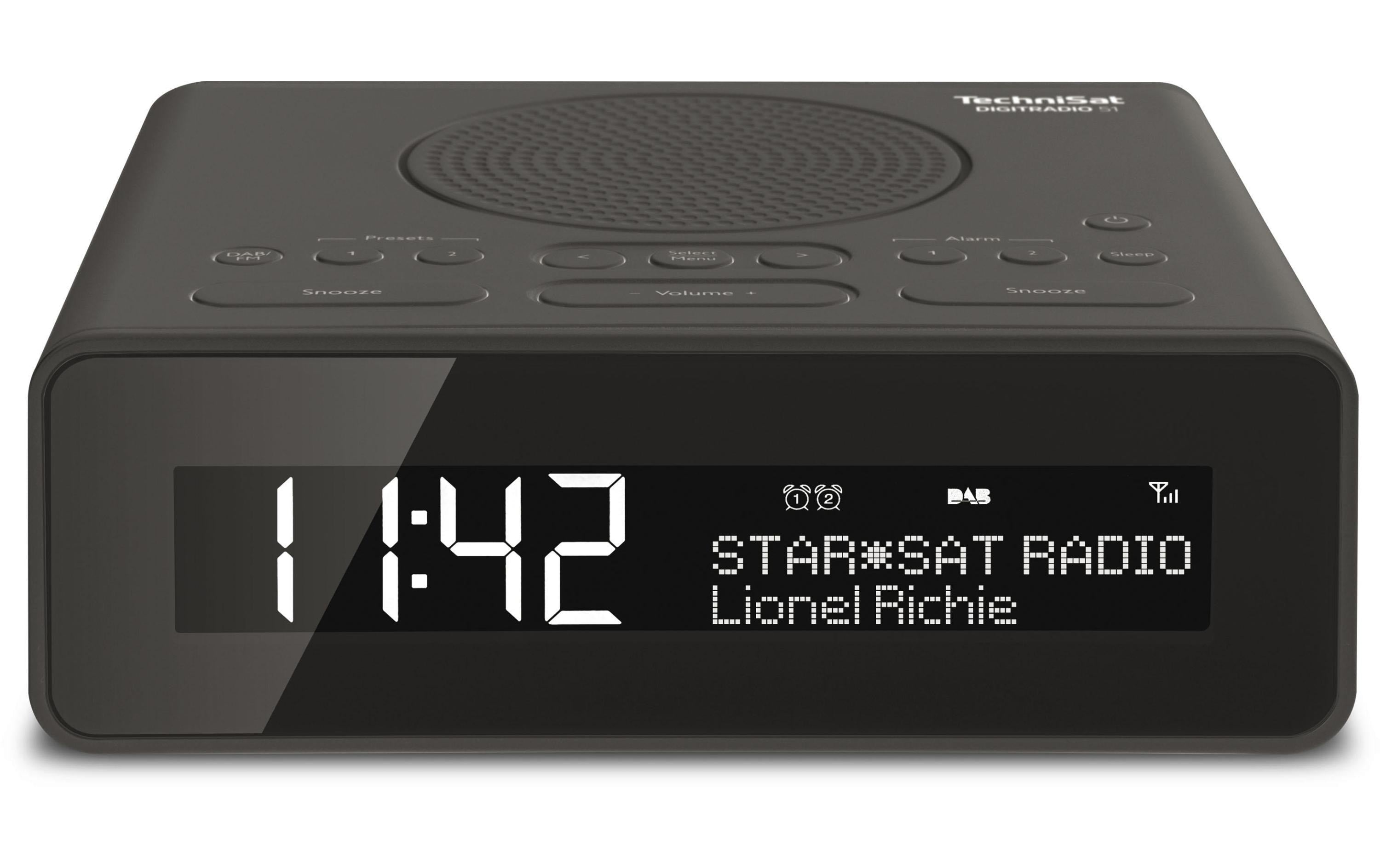 Technisat DigitRadio 51 Anthrazit DAB+/UKW Uhrenradio