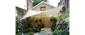 Perel Sonnensegel - Quadrat, 5x5 m, Farbe: Creme, Wasser abstossend,
