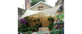 Perel Sonnensegel - Quadrat, 3.6x3.6 m, Farbe: Creme, Wasserabweisend