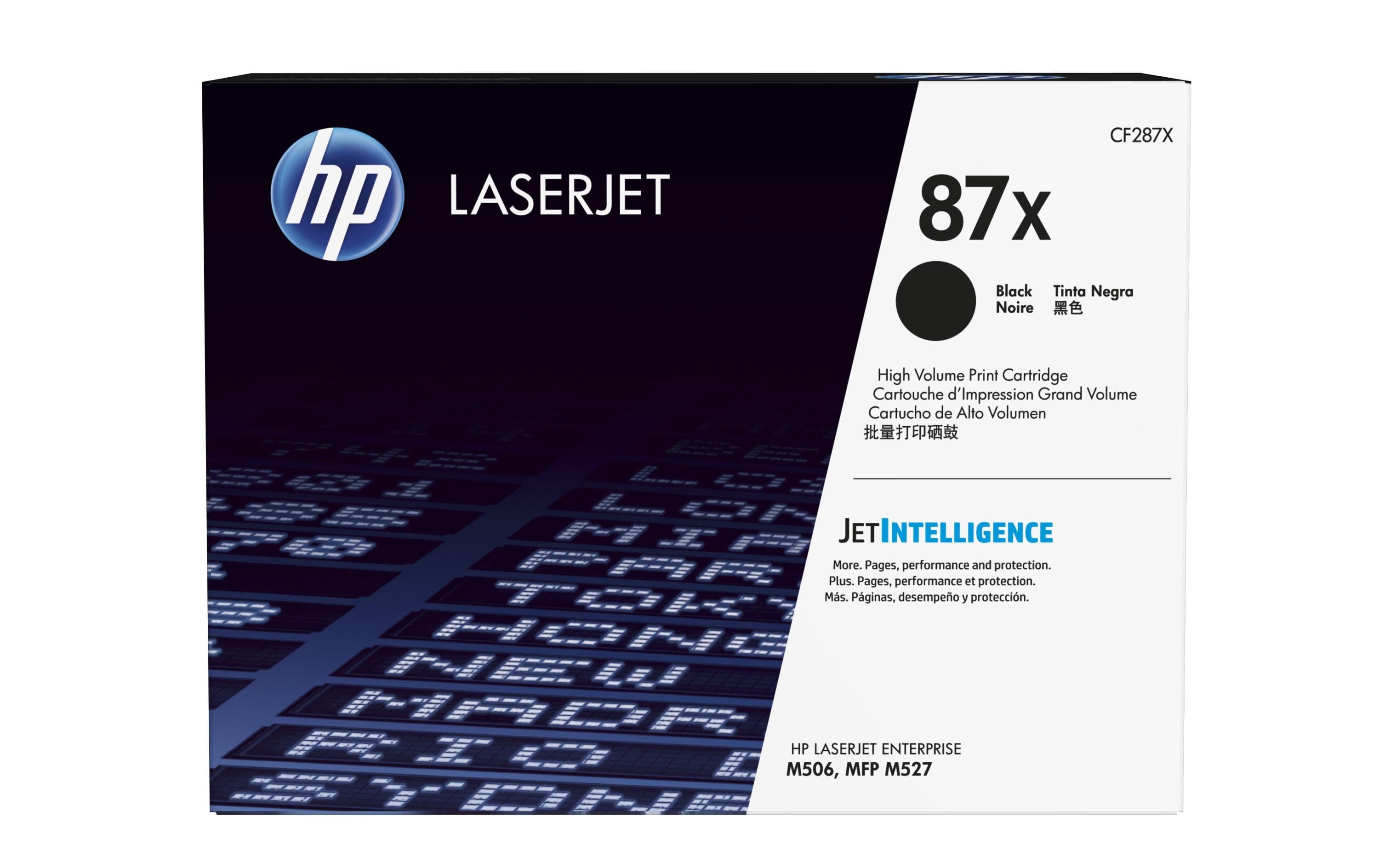 HP Toner 87X - Black (CF287X) Seitenkapazität ~ 18'000 Seiten