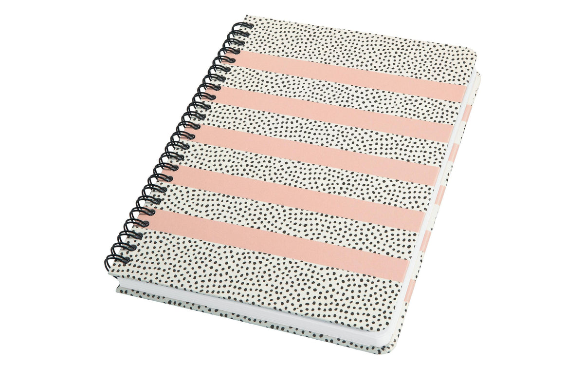 Jolie Notiz-Spiralbuch Hardcover sweet dots dotted, 120 Seiten, 100g, 162x215x14mm