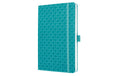 Jolie Notizbuch Hardcover aqua green liniert, 174 Seiten, 80g, 135x203x16mm