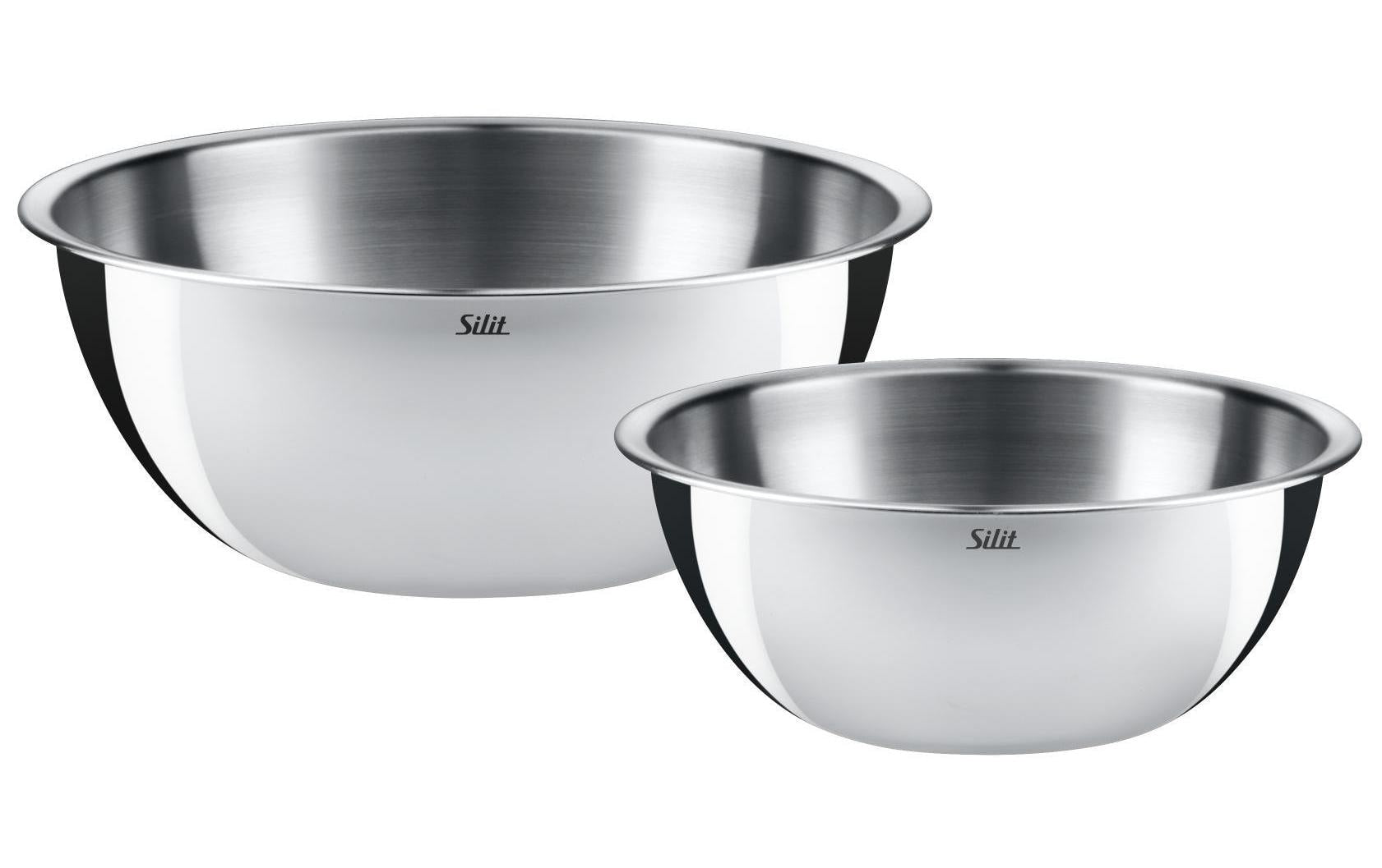 Silit Küchenschüssel-Set 2-teilig ø 16/20cm, H 7/9cm, Edelstahl Rostfrei
