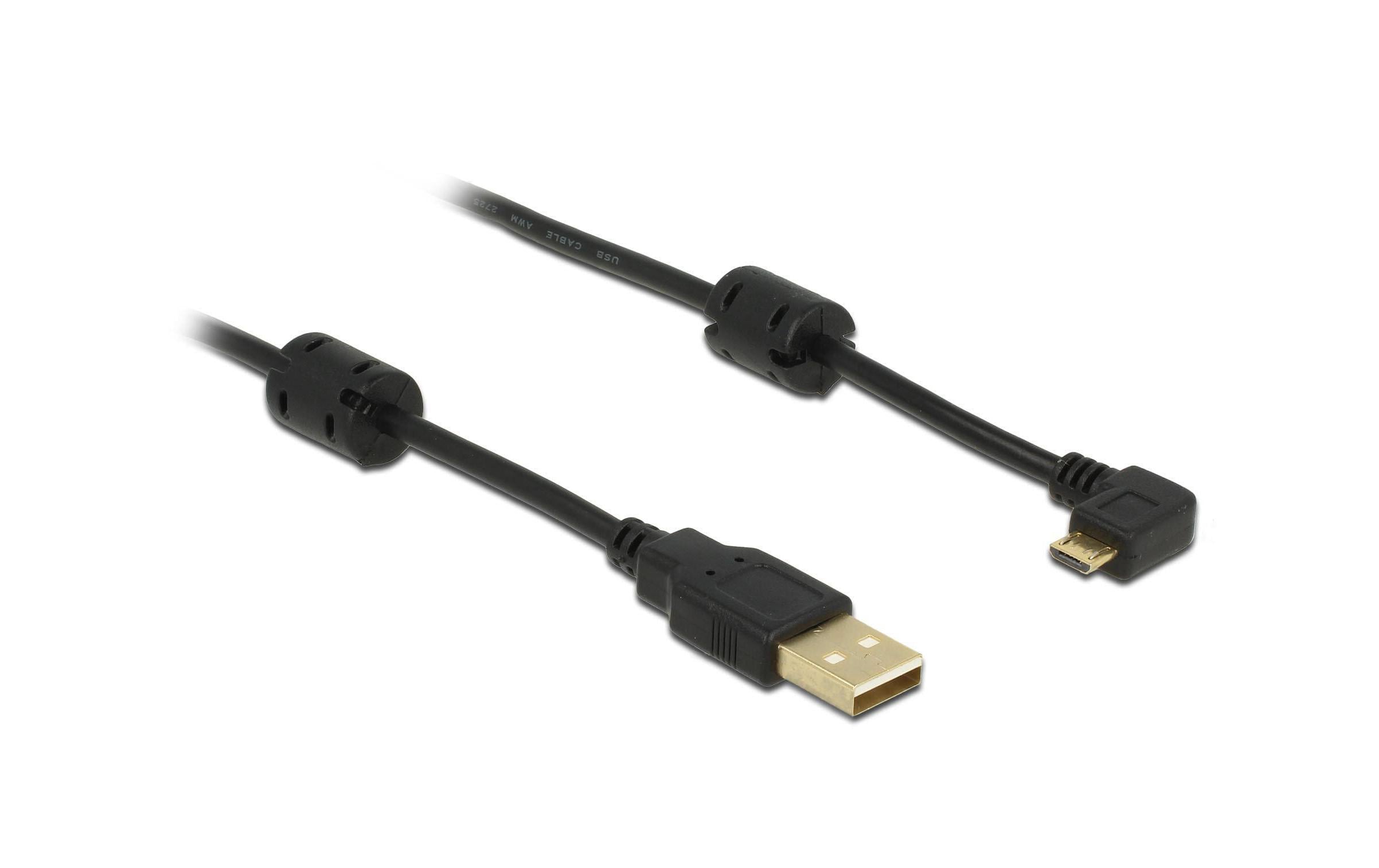 Delock USB2 Kabel A-MiniB gewinkelt, 1m Mini-B Stecker 270° gewinkelt