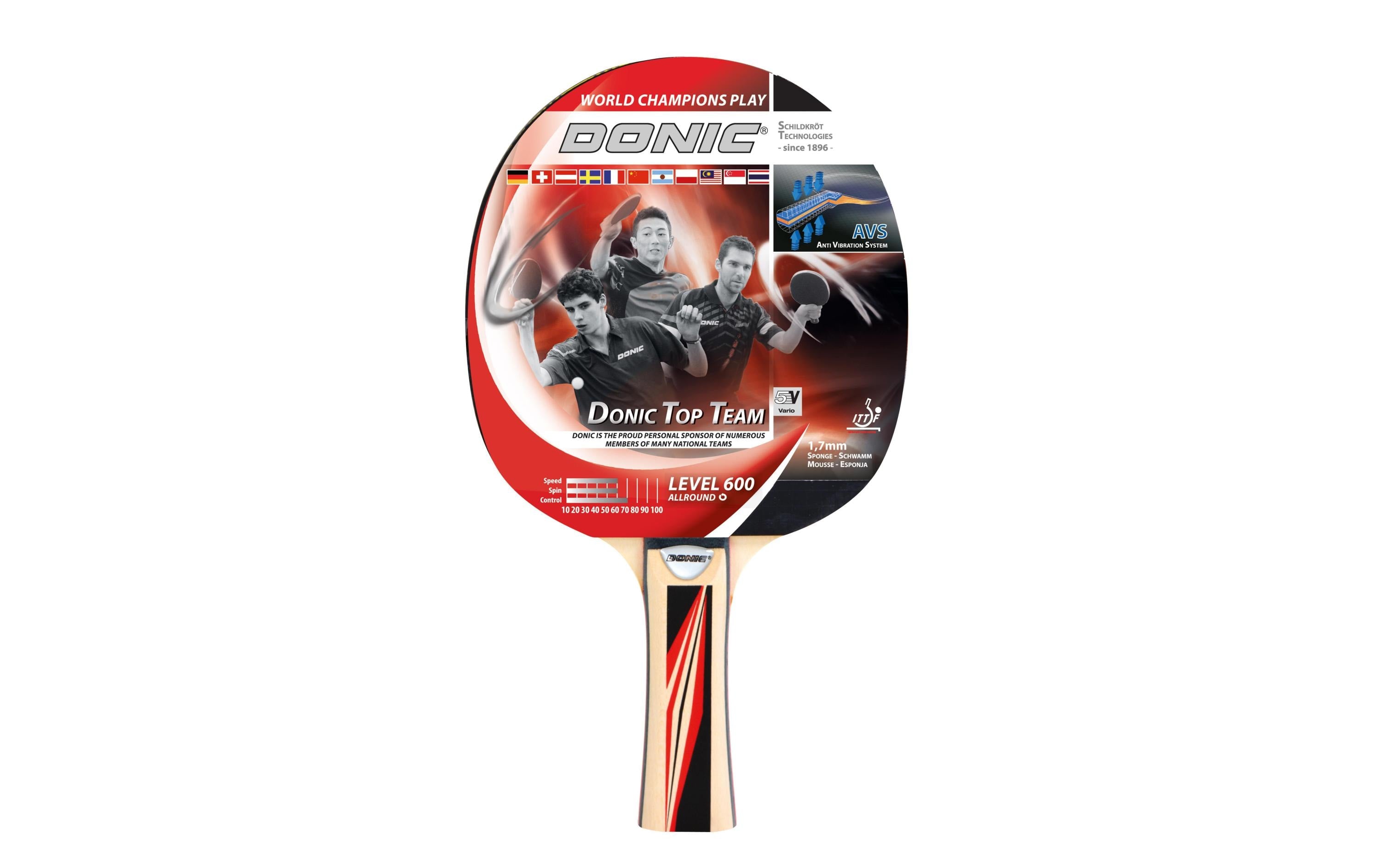 DONIC Schildkröt TT-Schläger Top Team 600 Schwammstärke: 1.7 mm