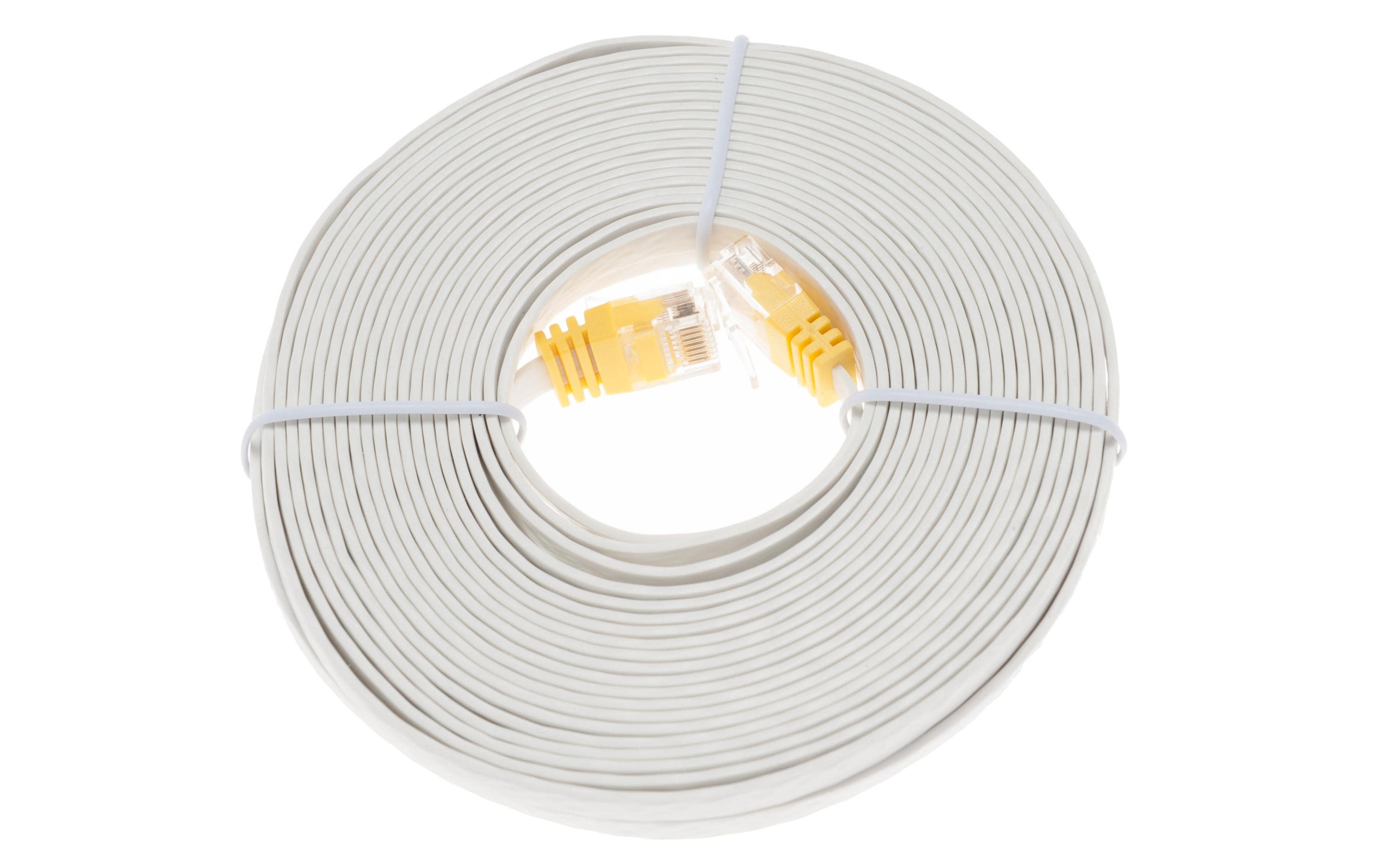 Swisscom HF Kabel CAT6 Ethernet 10m, flach, weiss