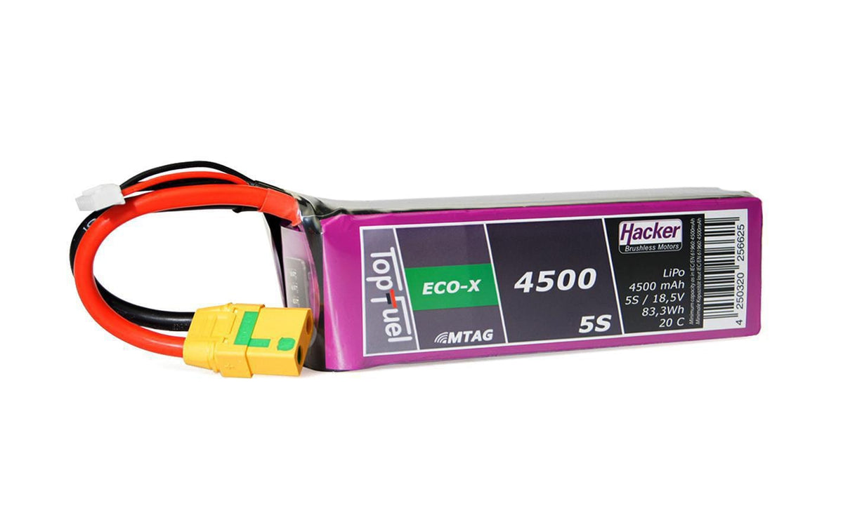TF ECO-X LiPo-Akku 18.5V 4500mAh 5S 20C 140x43x42 mm, 508 g XT90/AS, MTAG