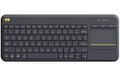 Logitech Wireless Touch Keyboard K400 Plus USB, dark grey- US-Layout