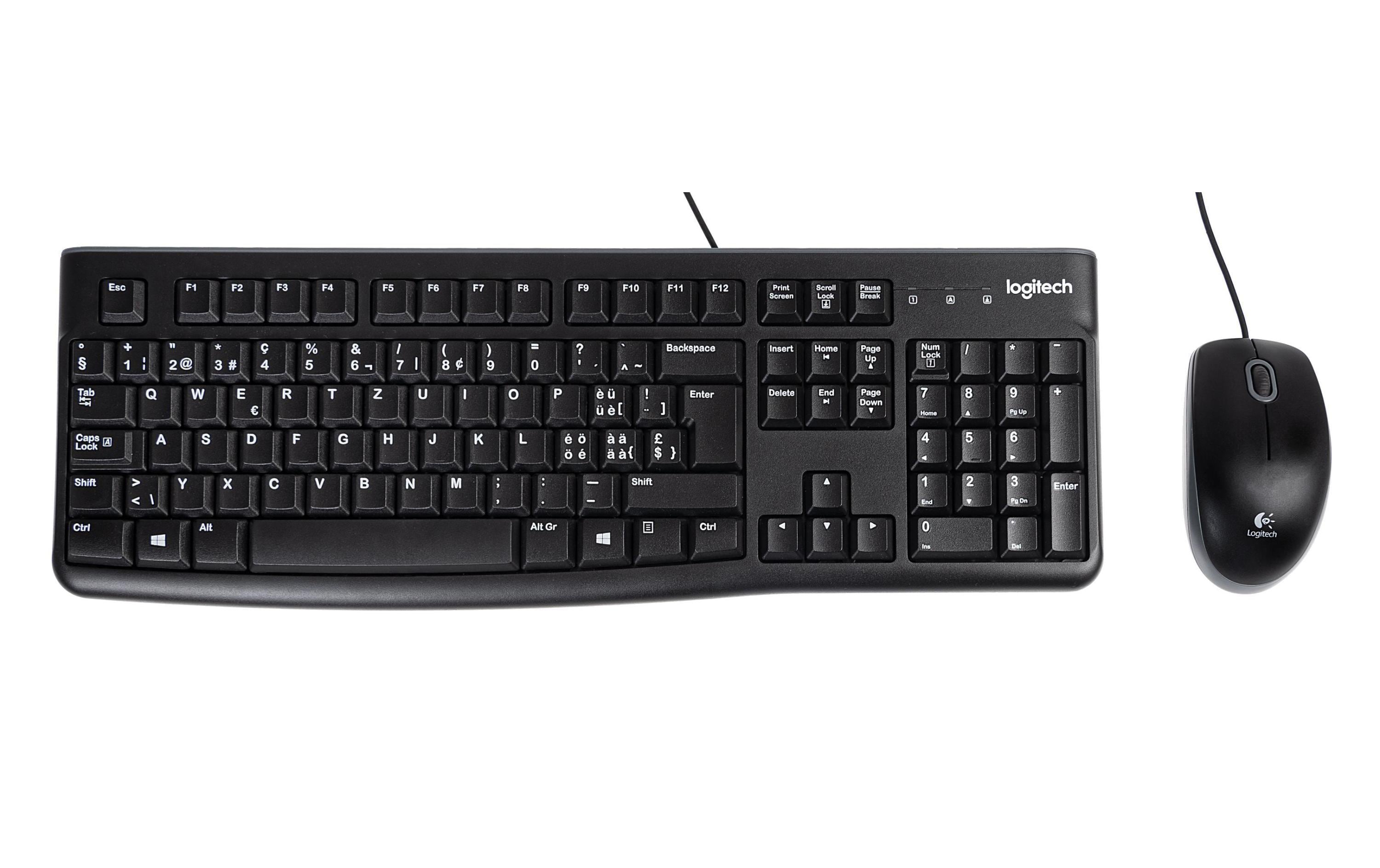 Logitech Desktop MK120, USB inkl. optical Maus