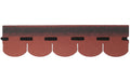 Colibri Bitumenschindeln Biberschwanz Classic rot 17 Stk. ca. 2qm