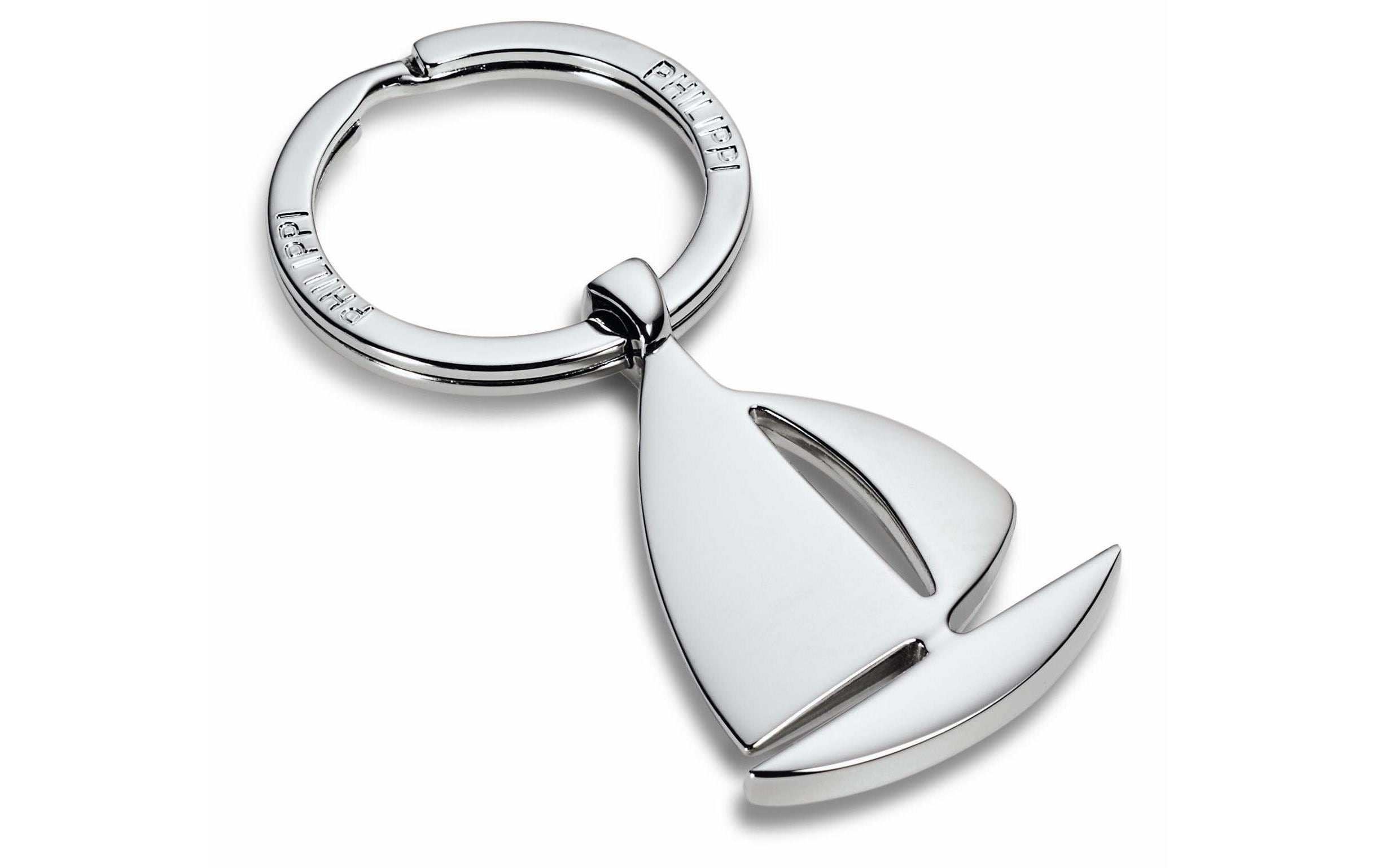 Philippi Schlüsselanhänger Vela Nickel, hochglanzpoliert