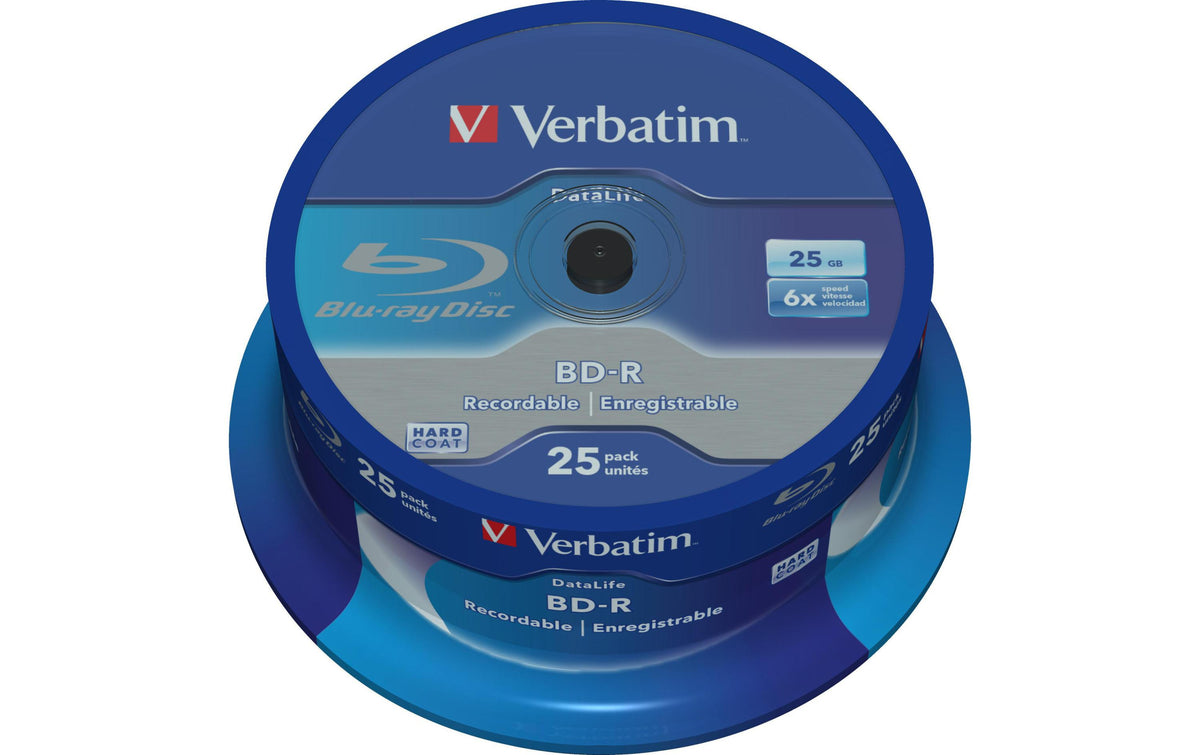 Verbatim  BD-R 6x Single Layer 25GB 25er Spindel nicht bedruckbar