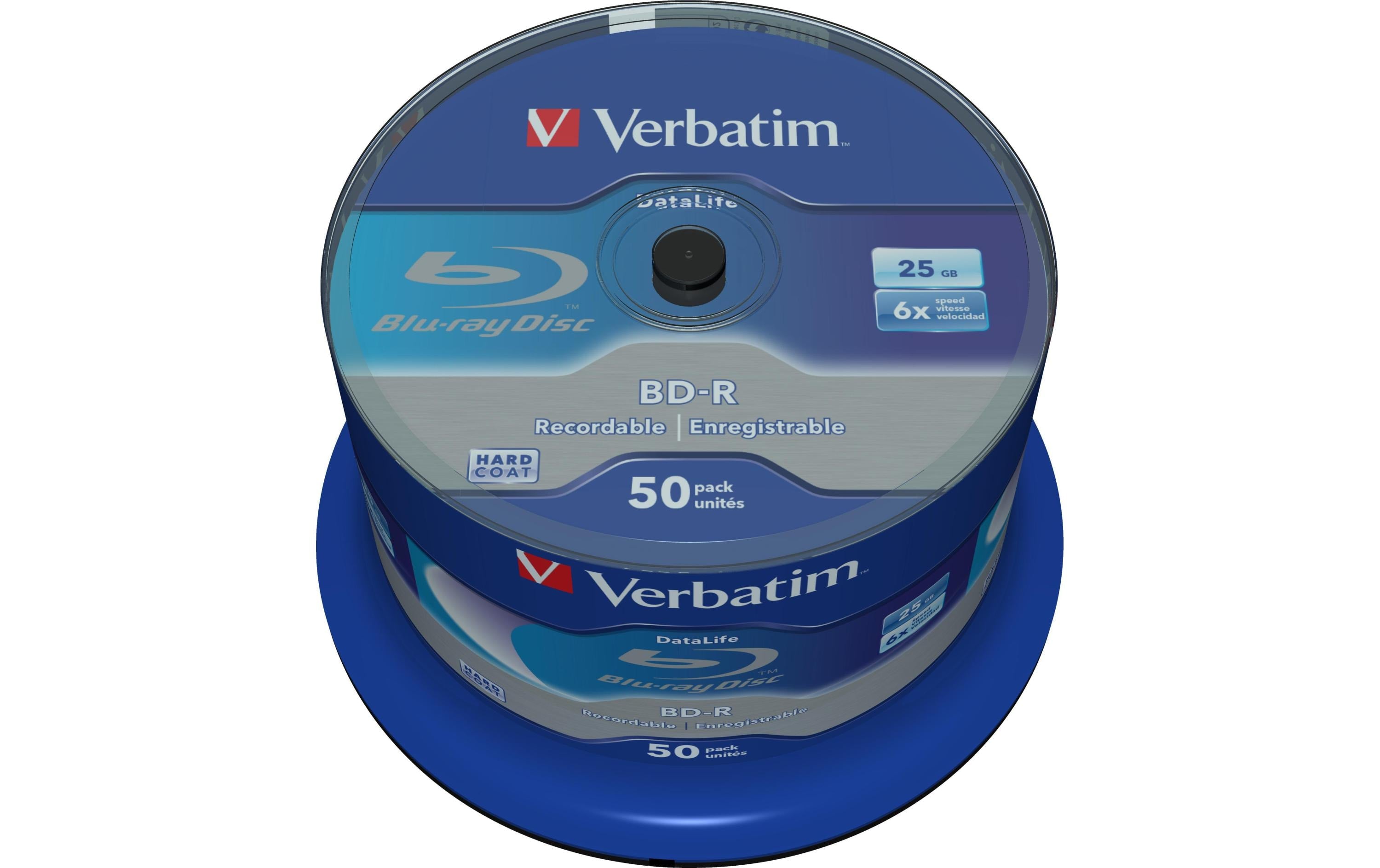 Verbatim BD-R 6x Single Layer 25GB 50-Spind 50er Spindel n.bedruckbar