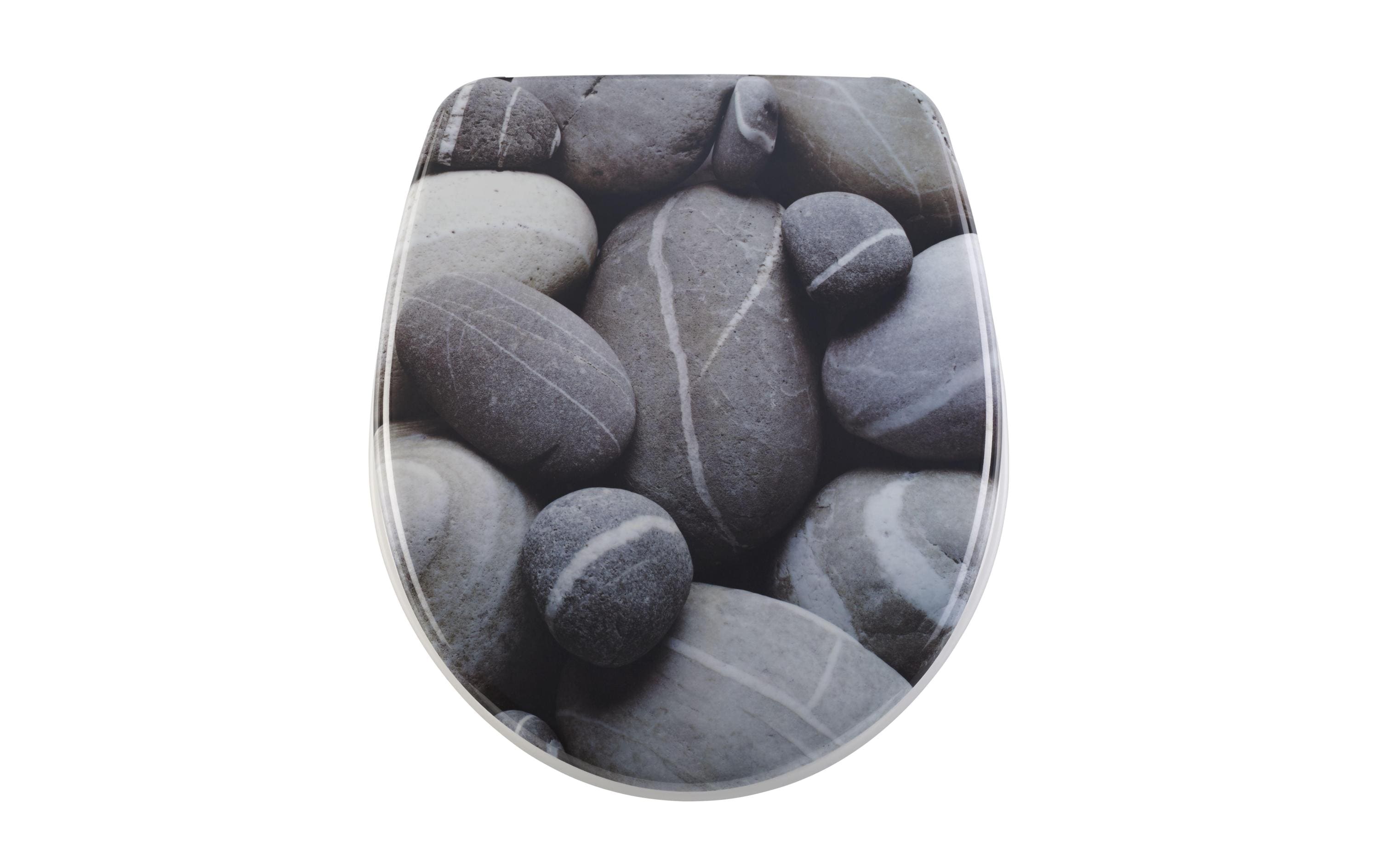 diaqua WC-Sitz NICE Stones Absenkautomatik, Metallbefestigung