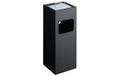 Durable Papierkorb mit Ascher schwarz 17-Liter Metall Papierkorb, 2 Liter Ascher