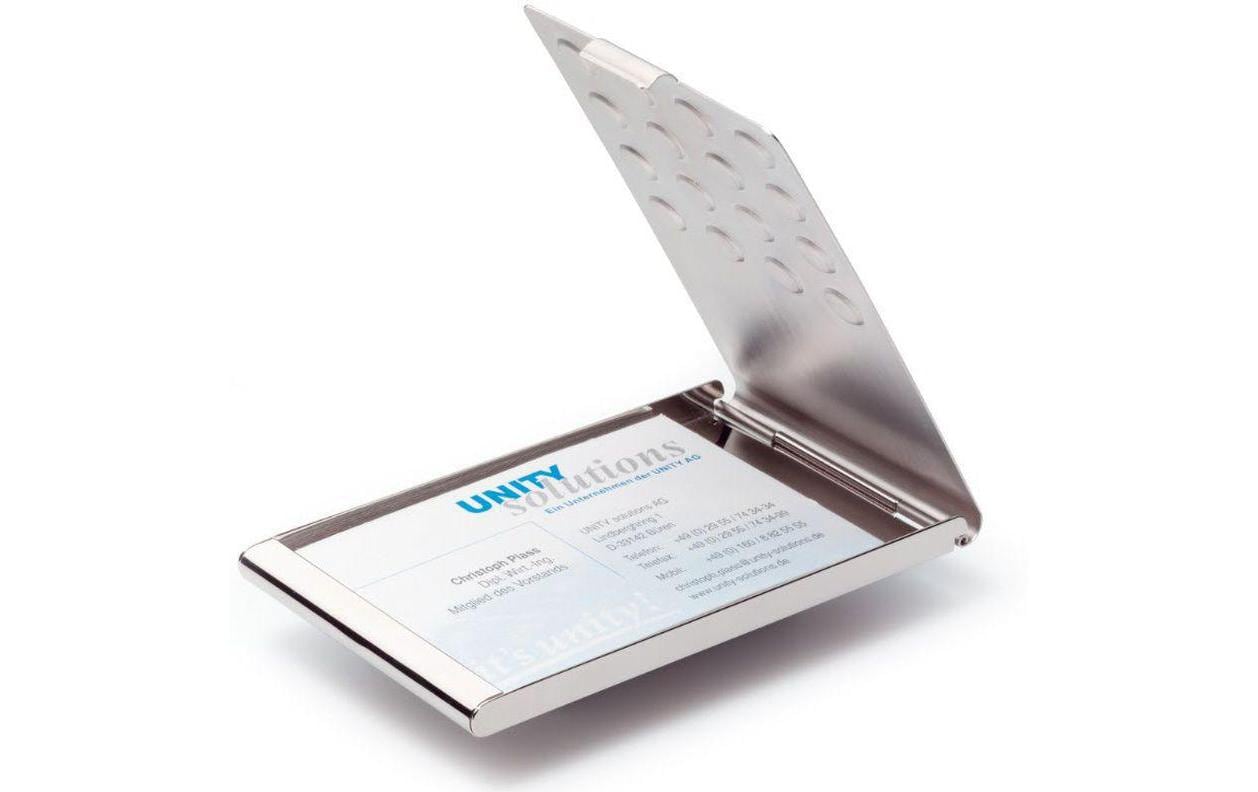 Durable Visitenkartenetui Chrome Für 15 Visitenkarten