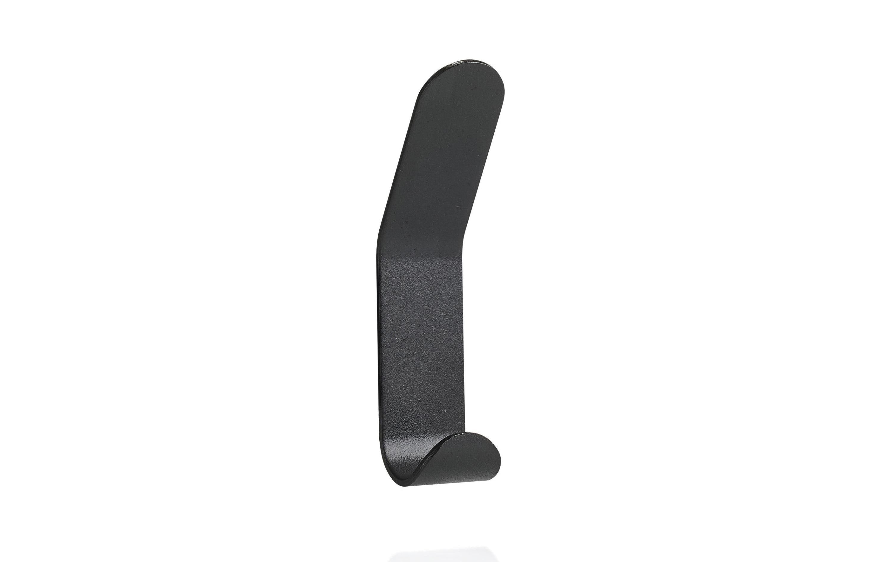 Zone Wandhaken doppel schwarz Grösse: 3,5 x 2,5 x 11cm, Edelstahl