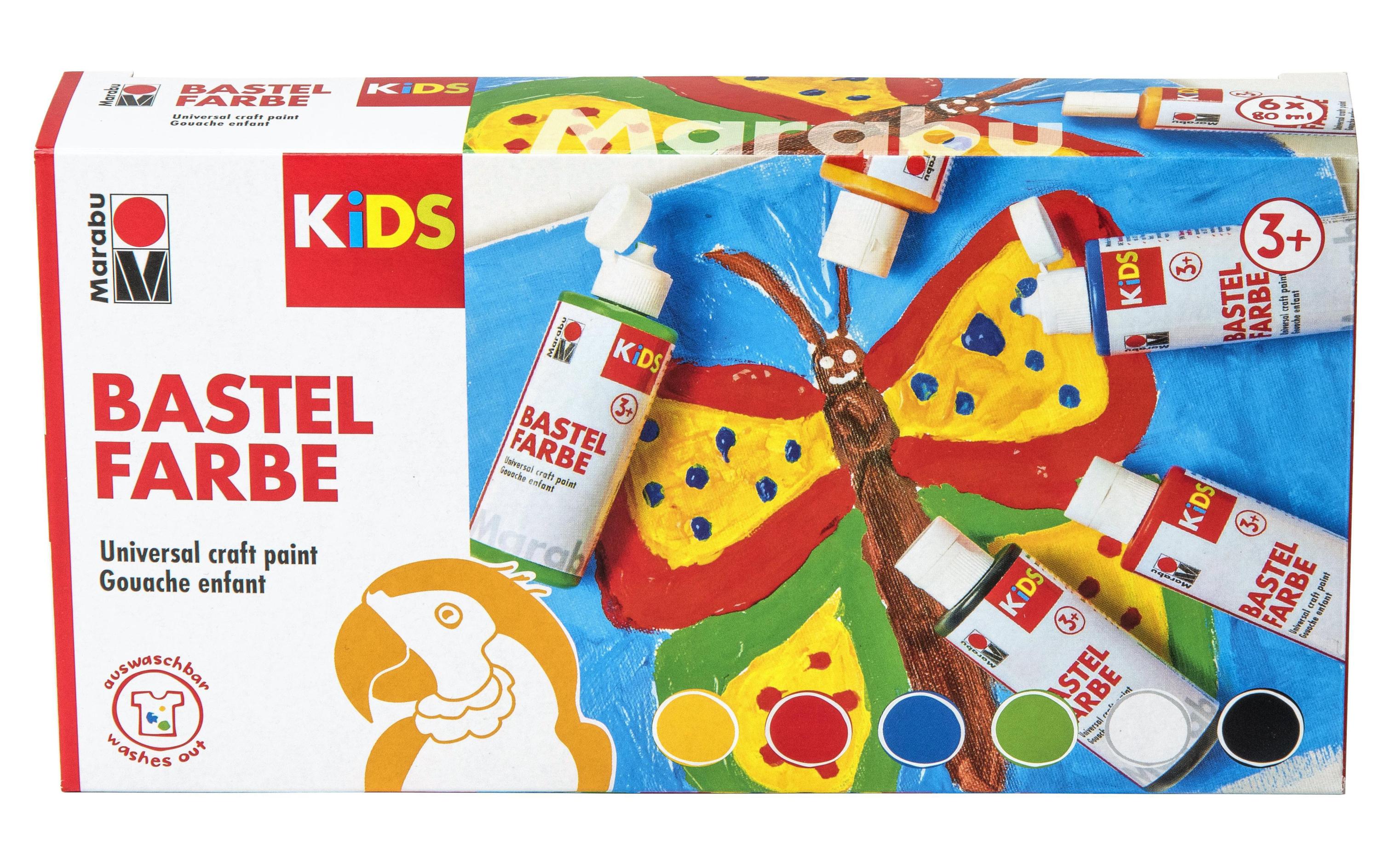 Marabu Kids Bastelfarbe 6 x 80 ml