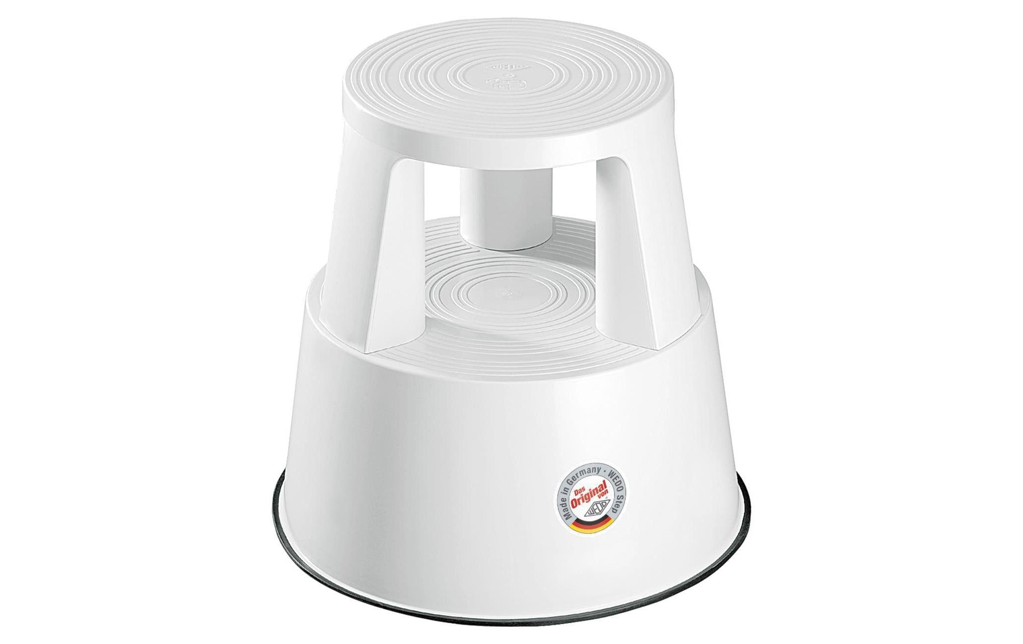WEDO Rollhocker Step weiss aus bruchfestem Kunststoff