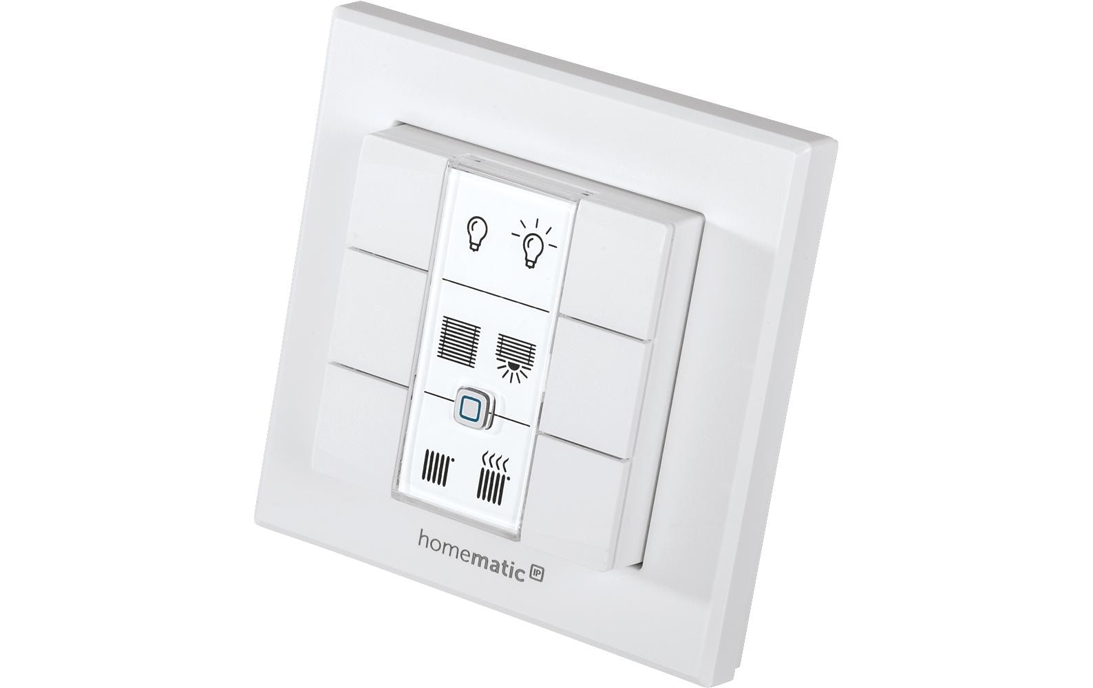 Homematic IP Wandtaster 6-fach 3 Wippen