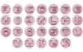 Ibili Fondant Ausstecher Buchstaben 26er Set mit Auswerffunktion