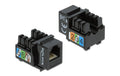 Delock Keystone Modul Cat.3, UTP, schwarz extern: RJ12 Buchse, Intern LSA Leiste