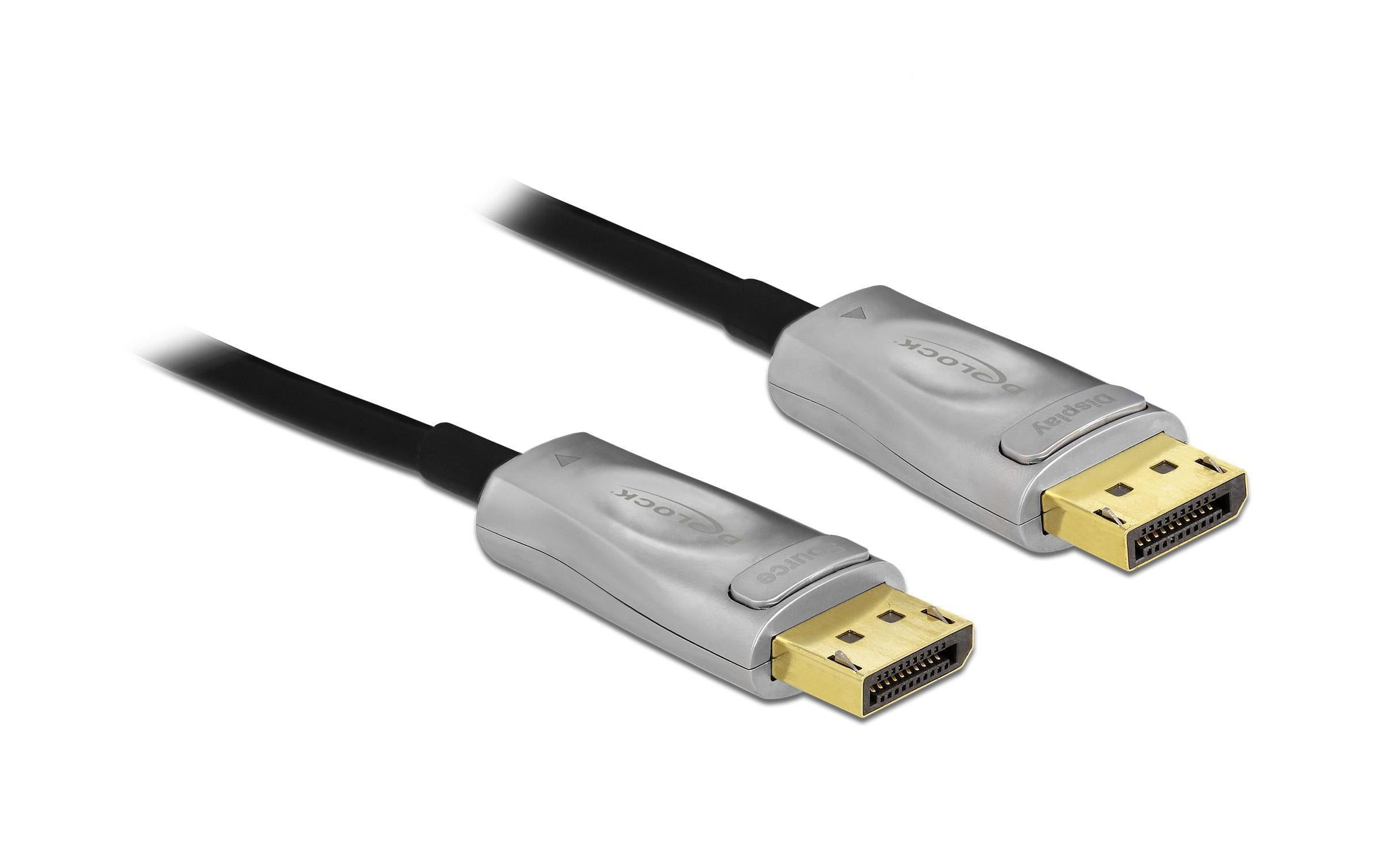 Delock DisplayPort - Displayport Kabel, 20m optisch, aktiv, 7680 x 4320 @ 60 Hz
