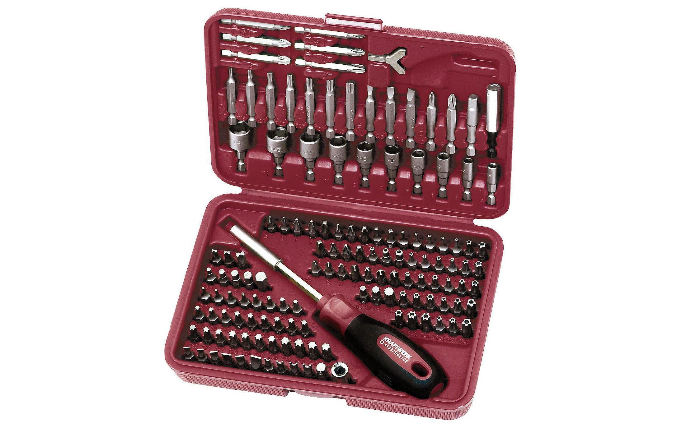 Kraftwerk 2778 Universal-Bit-Box 1/4-Bit-Box 138-teilig m.2-Komponentengriff