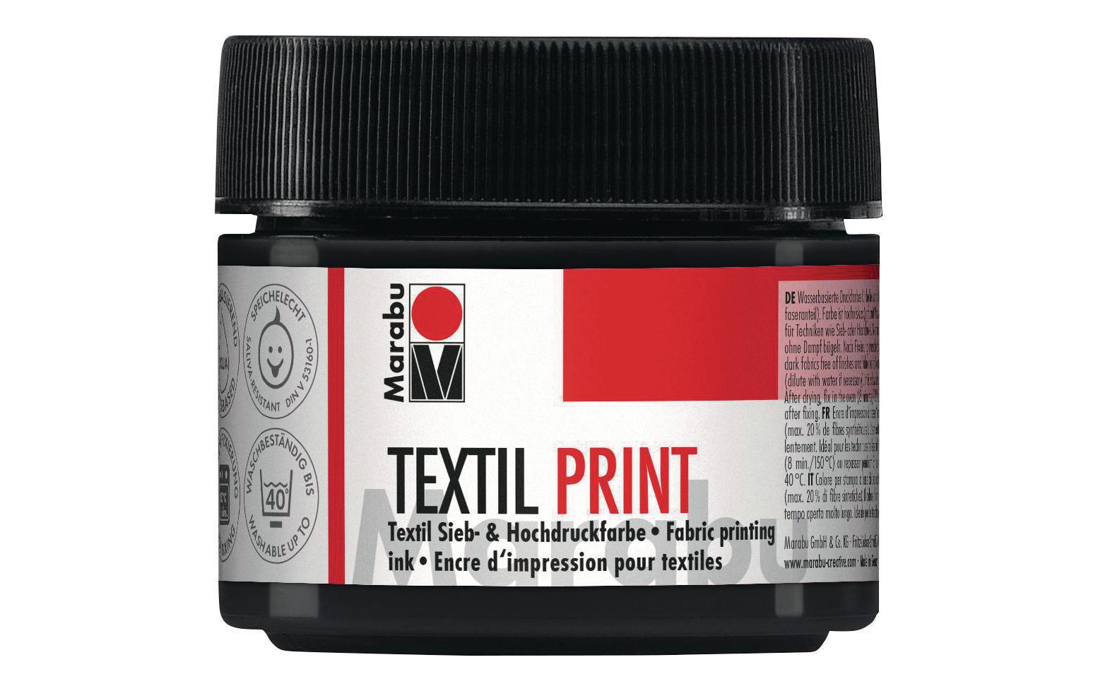 Marabu Textilfarbe Texil Print Lampenschwarz