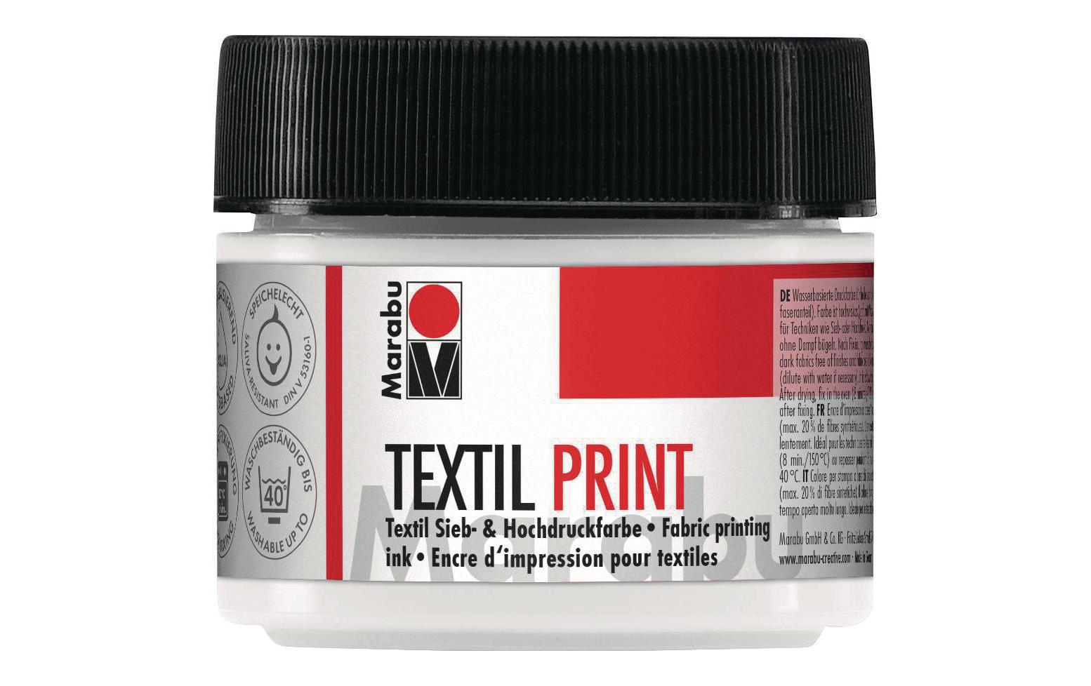 Marabu Textilfarbe Texil Print Titanweiss