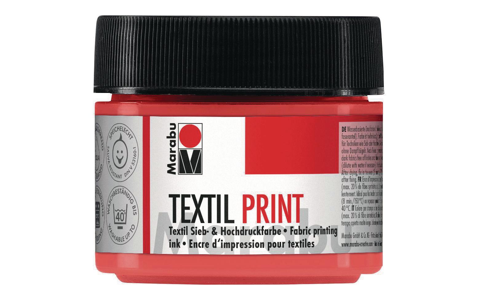 Marabu Textilfarbe Texil Print Pyrrolrot