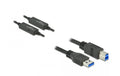 Delock USB3.2 Kabel, 10m, A-B, Schwarz bis 5Gbps, mit Signalverstärker