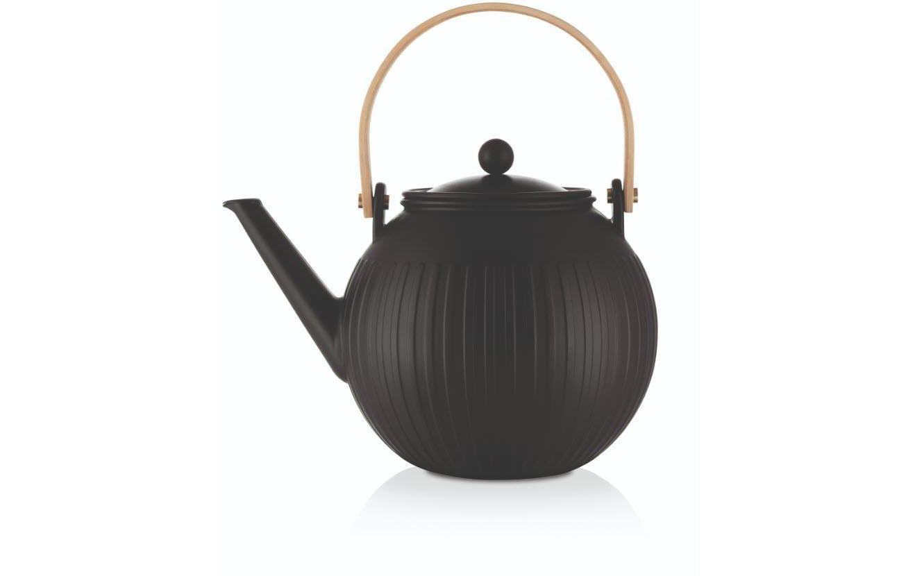 Bodum Douro Teebereiter aus Porzellan schwarz, 1.5 Liter