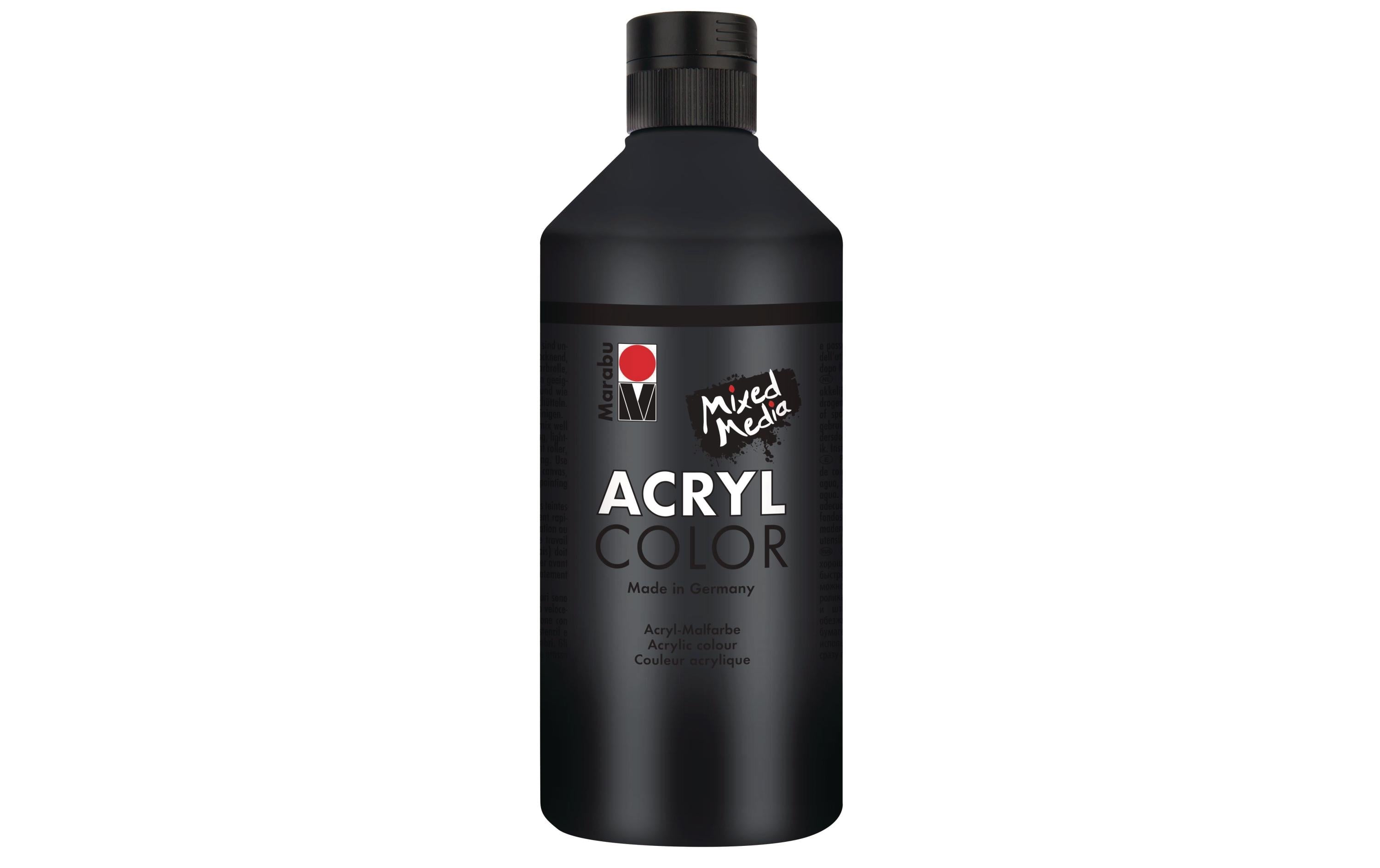 Marabu Acryl Color 500 ml Schwarz