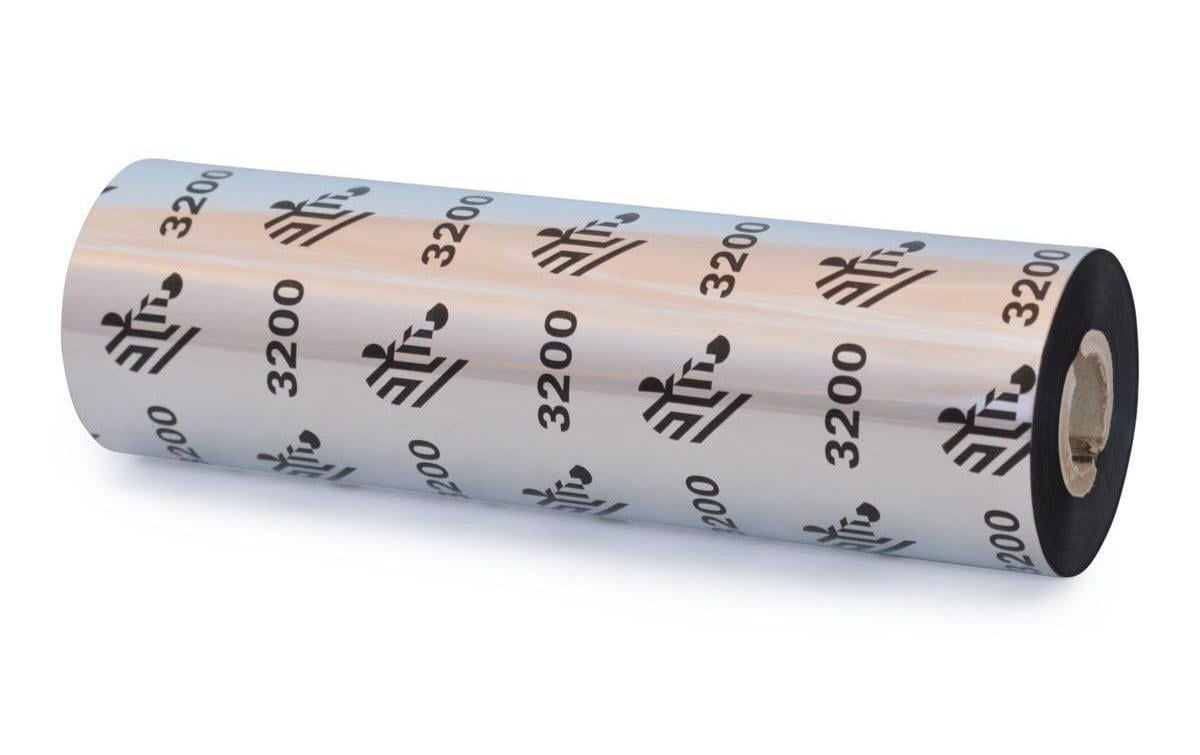 Zebra Farbband für Thermo Transfer, 110mm Premium Wax/Resin (3200), 12.7mm Core, 74m,