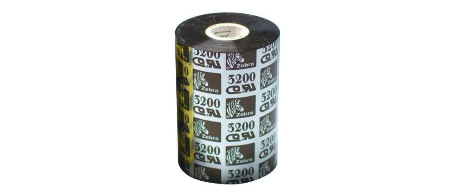Zebra Farbband für Thermo Transfer, 56.9mm, Wax (3200), 56.9mm, 74m,